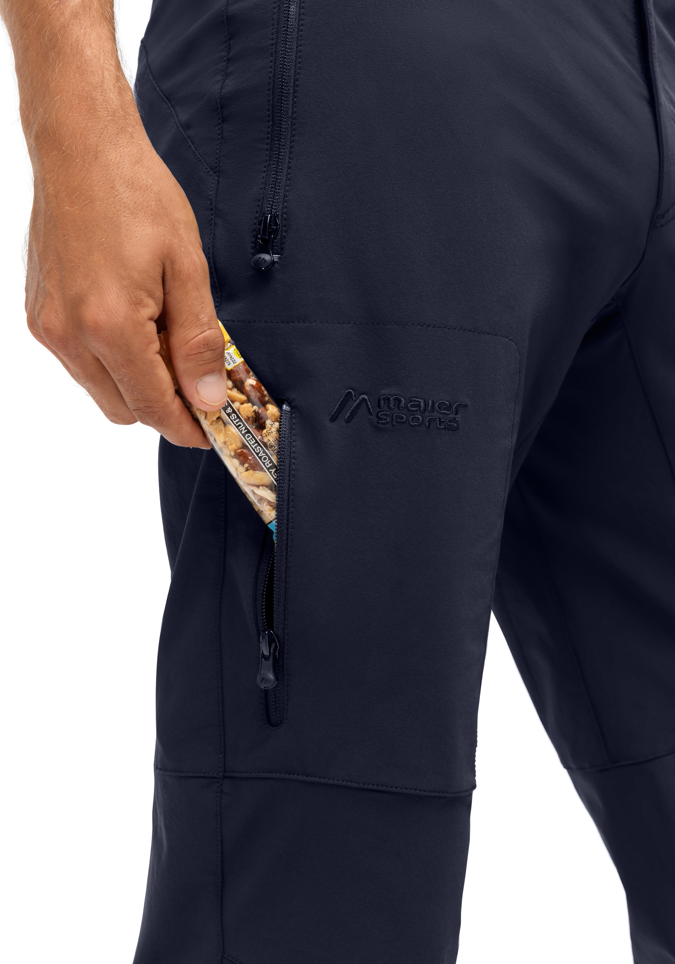 Maier Sports Outdoorhose »Halitit M«  Herren Funktionshose, robuste Wanderhose, 3 Taschen + Gürtel, Reg. Fit