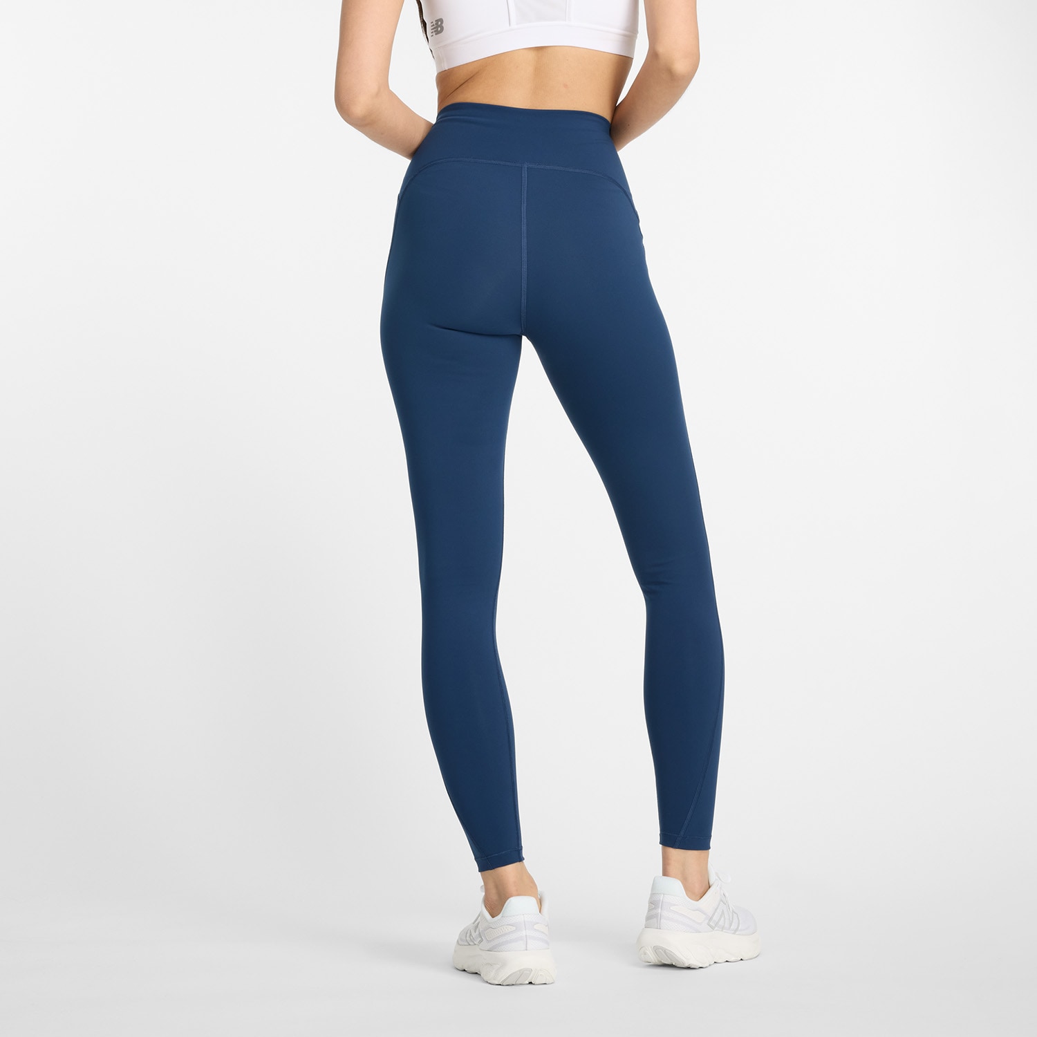 New Balance Lauftights »Sleek High Rise Legging 27"«, mit Label