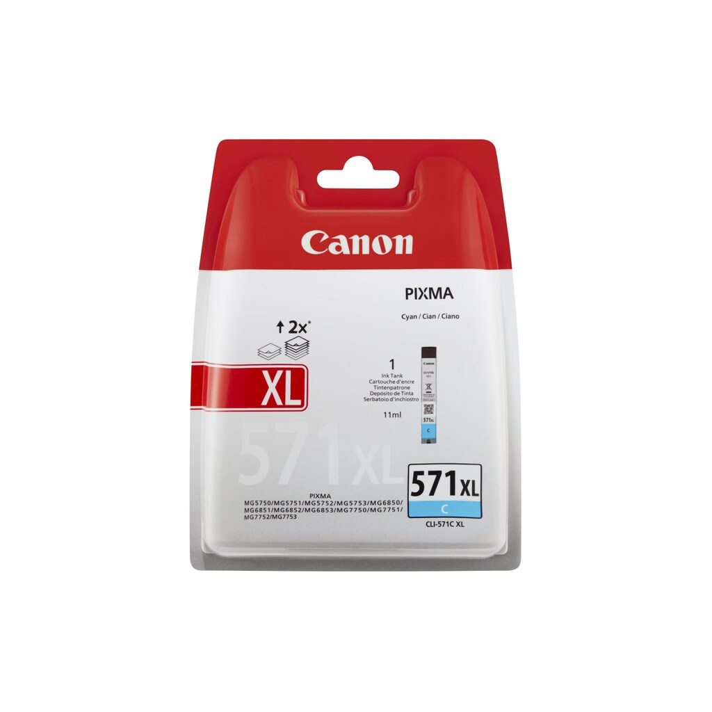 Canon Tintenpatrone »CLI-571C XL Cyan«, (1 St.)