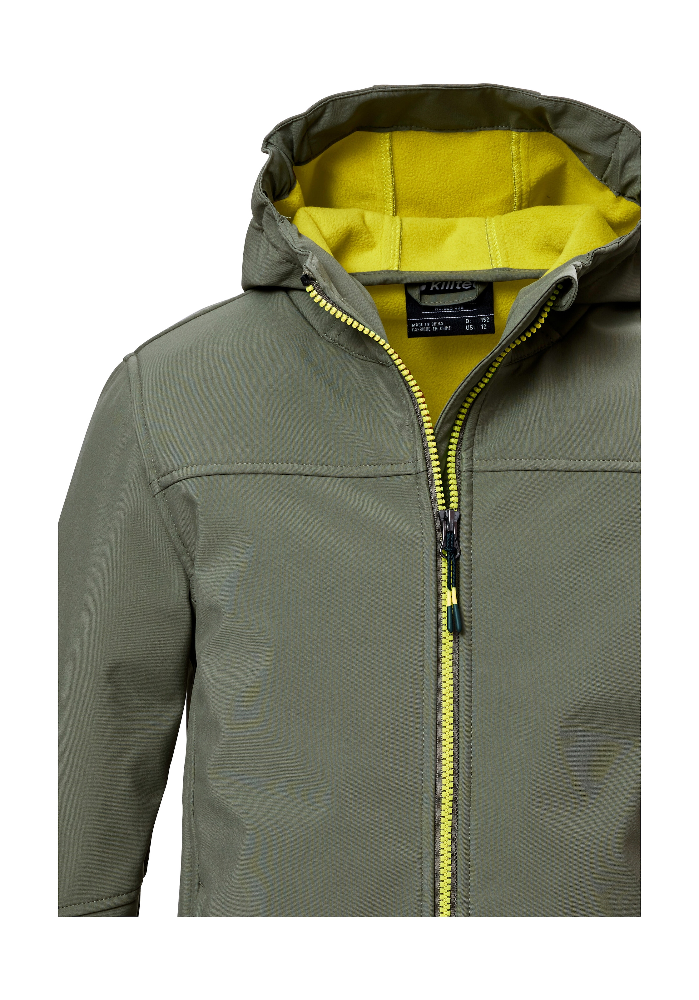 Killtec Veste softshell »KOW 366 BYS SFTSHLL JCKT« veste softshell déperlante avec polaire, capuche et réflecteurs