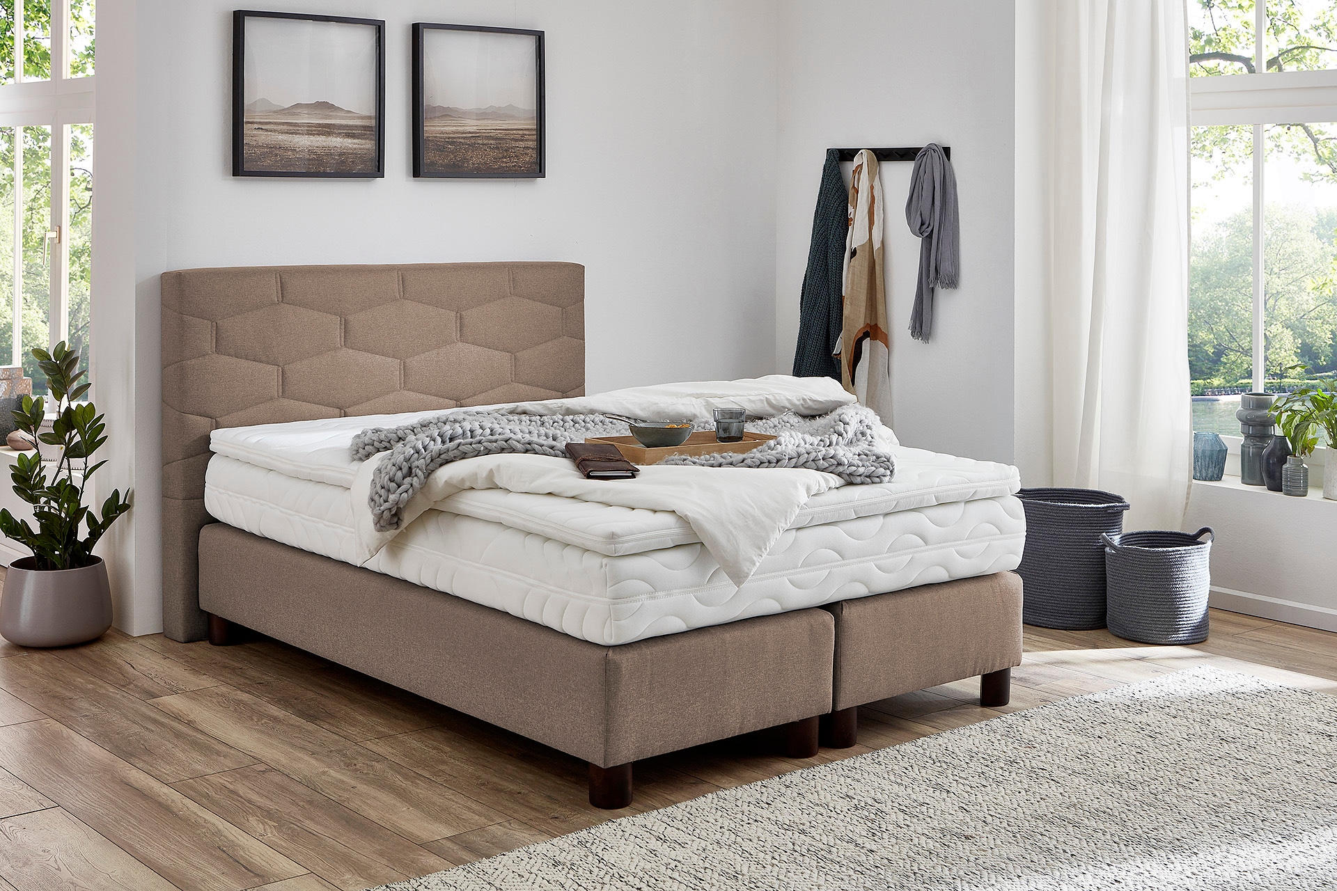 Westfalia Schlafkomfort Boxspringbett, wahlweise mit Topper