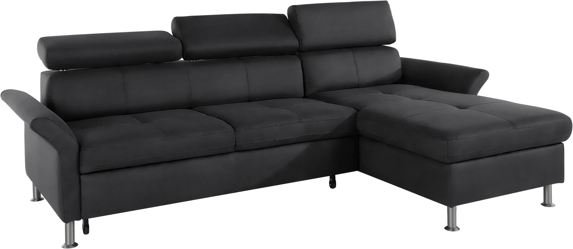 exxpo - sofa fashion Ecksofa »Maretto, bequem und komfortabel, L-Form«, inkl. Kopf- bzw. Rückenverstellung, wahlweise mit Bettfunktion