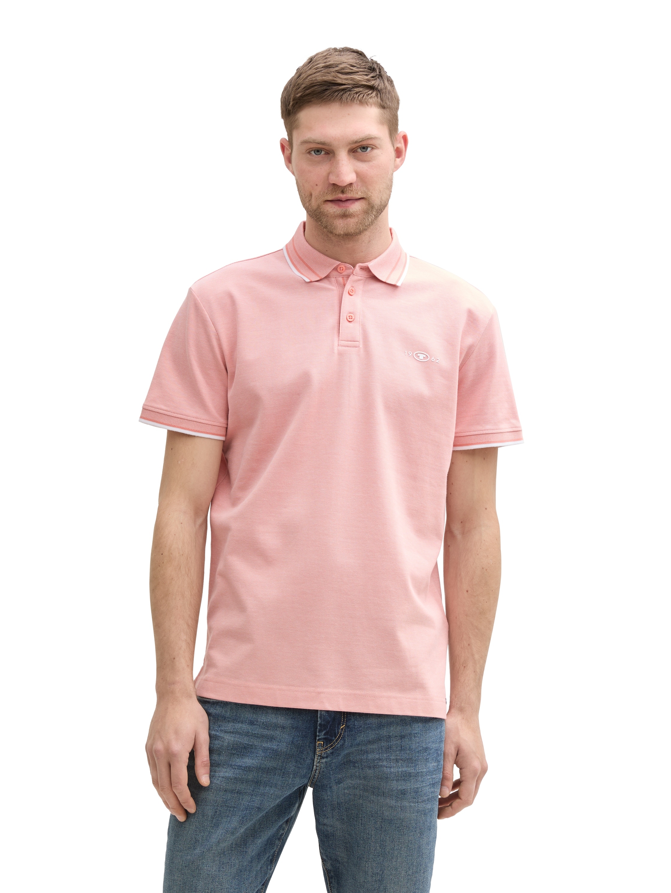 Image of TOM TAILOR Poloshirt mit Logo Stickerei