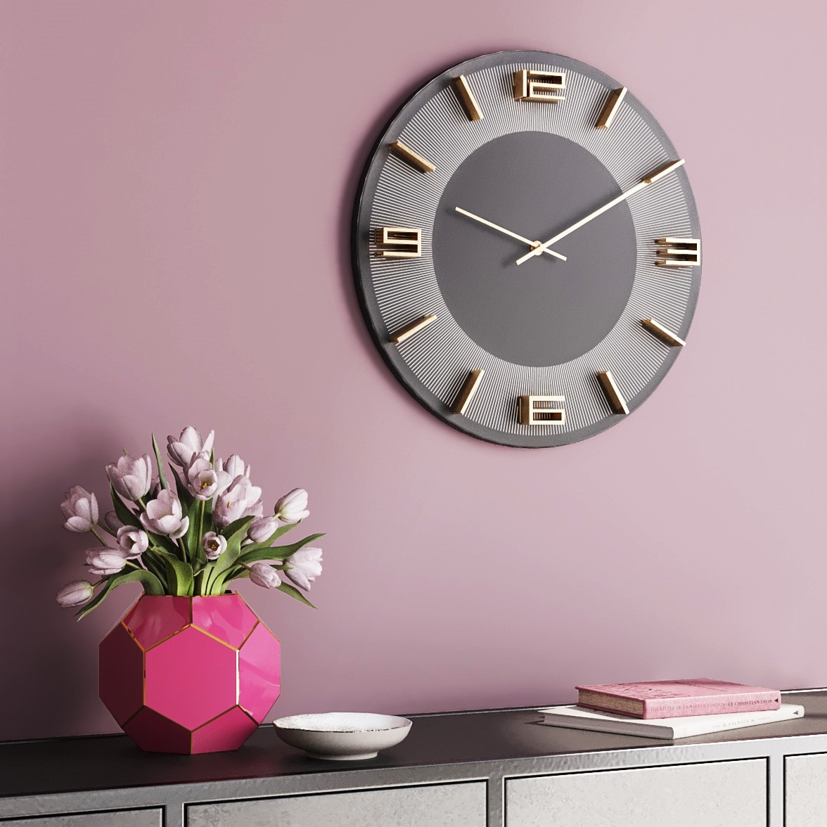 Kare Design Horloge murale »Leonardo Ø49cm« en différentes couleurs