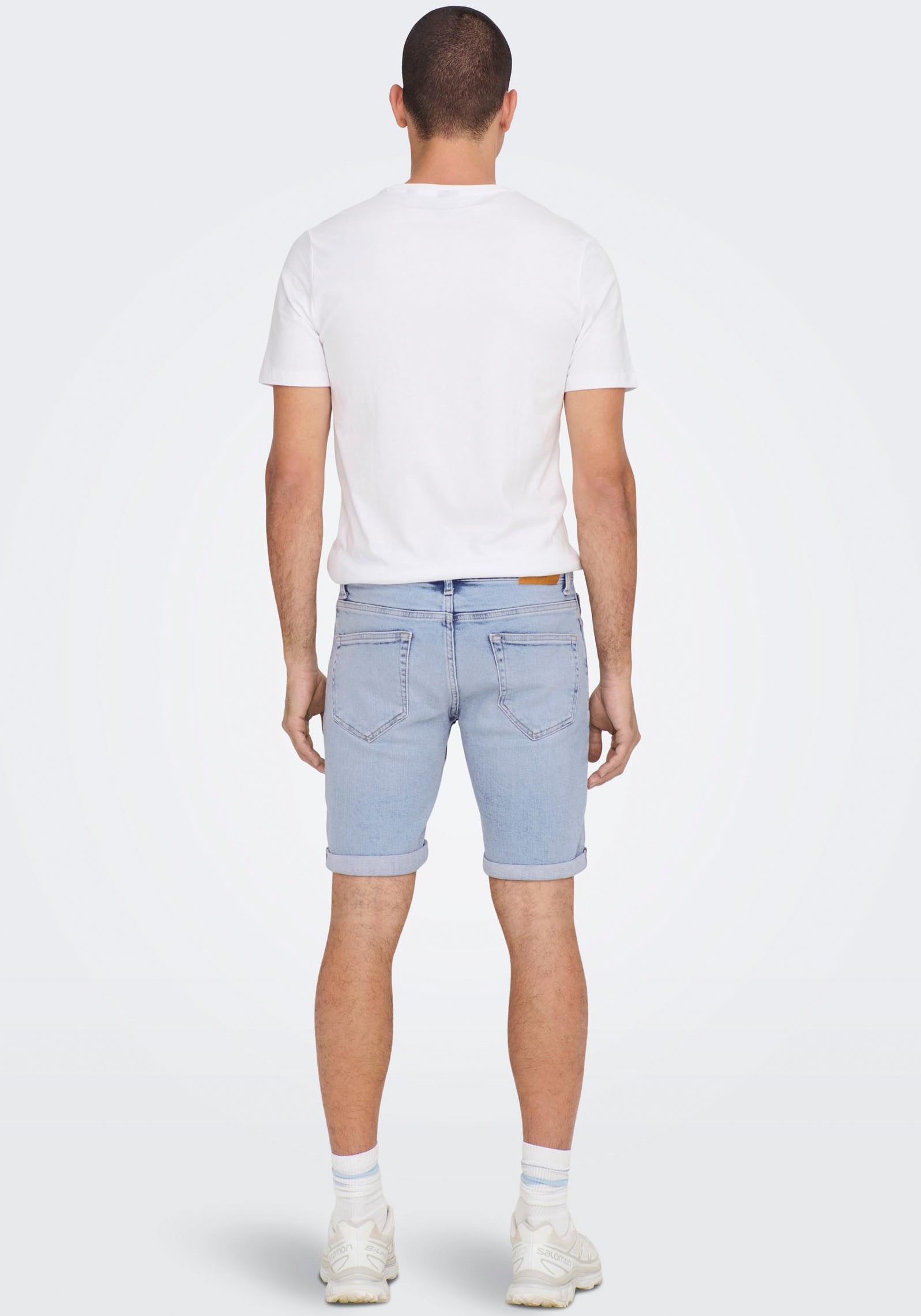 ONLY & SONS Jeansshorts »ONSPLY LIGHT BLUE 5189 SHORTS DNM NOOS«