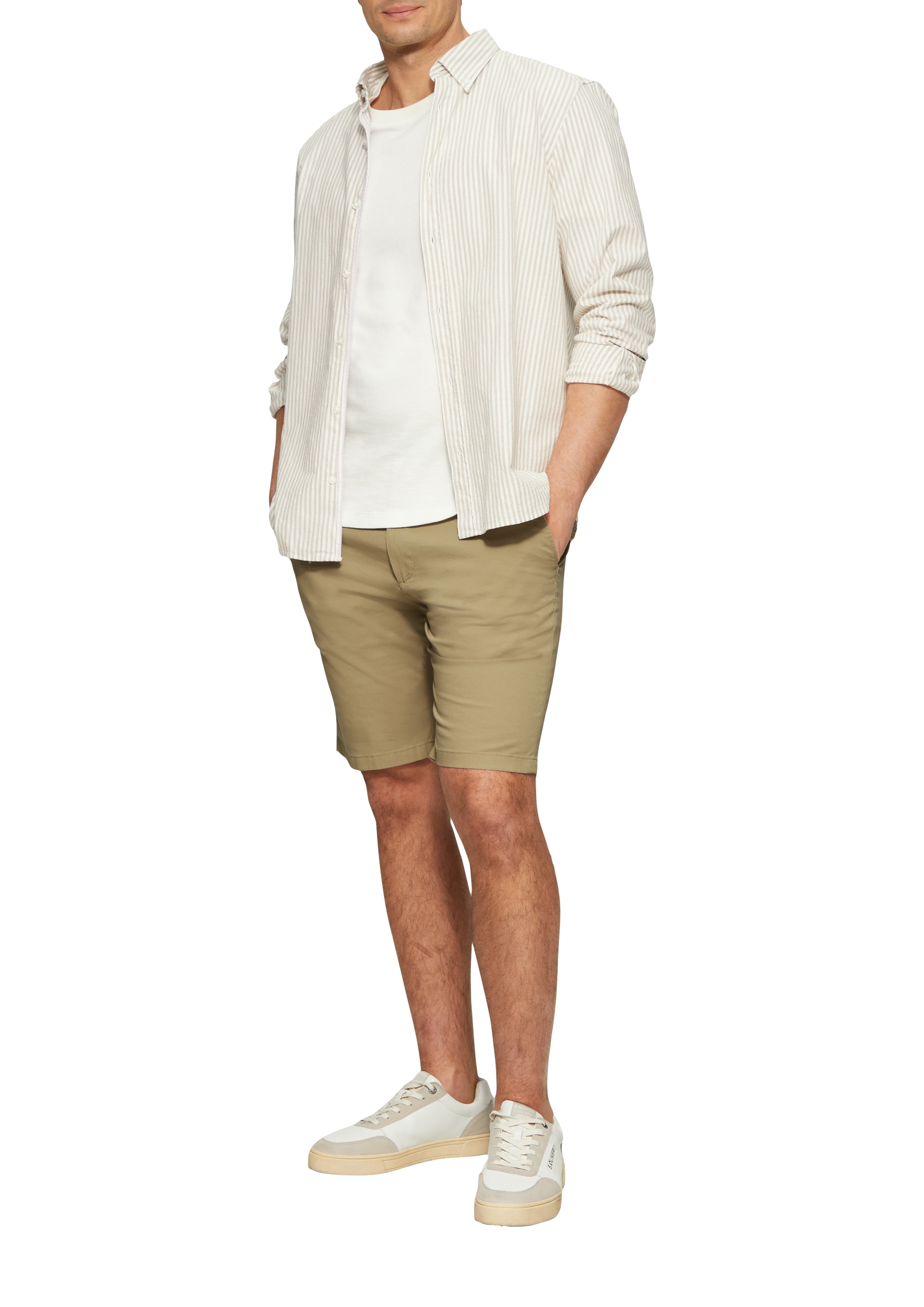 s.Oliver Chinoshorts, Sommerhose mit Waschung