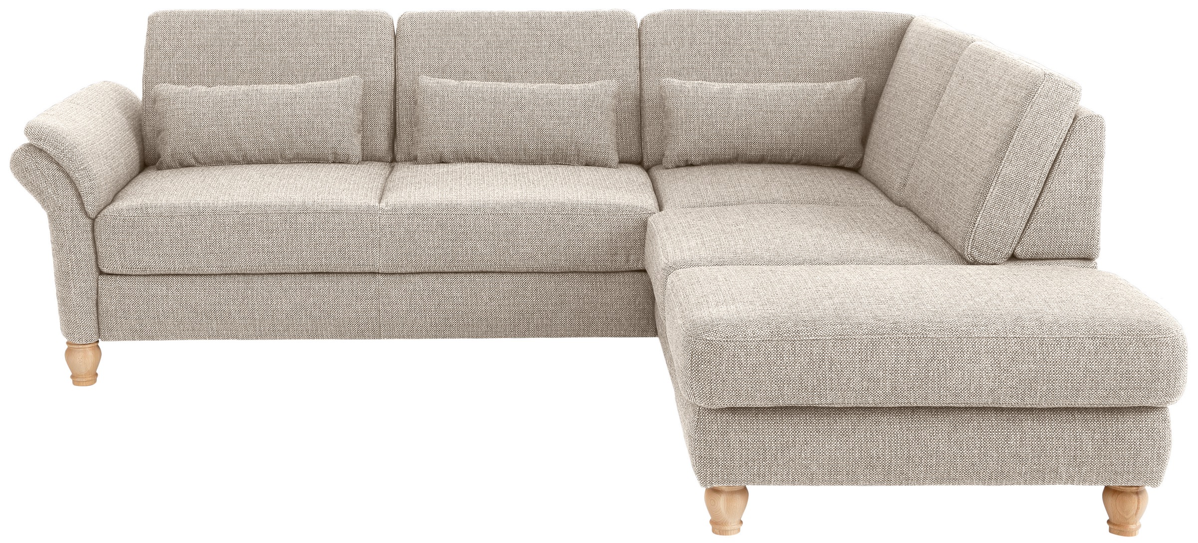 Home affaire Ecksofa »Palace L-Form«, incl. Sitztiefenverstellung, wahlweise mit Bettfunktion und Stauraum