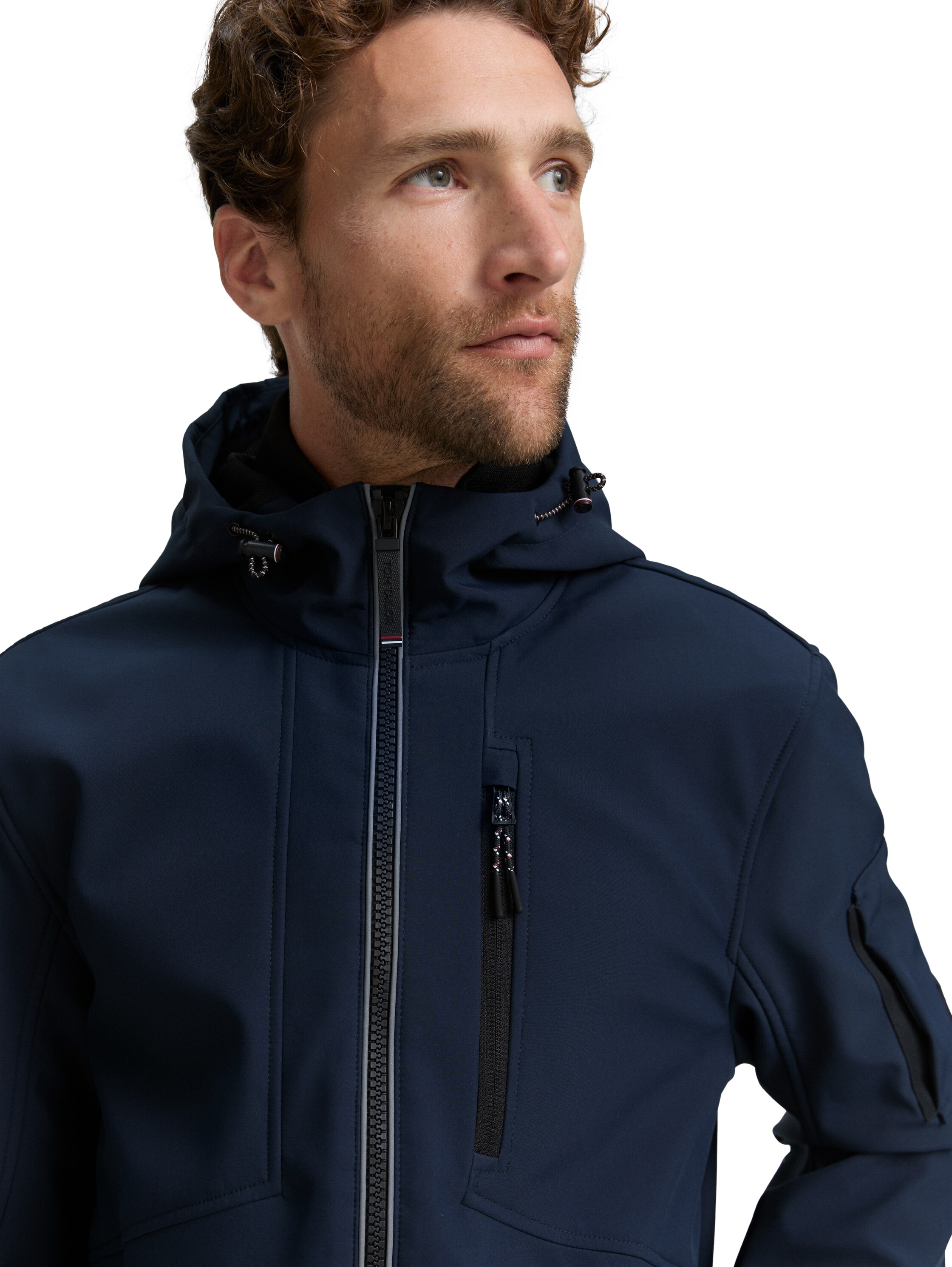 TOM TAILOR Softshelljacke, mit Kapuze, mit Kapuze