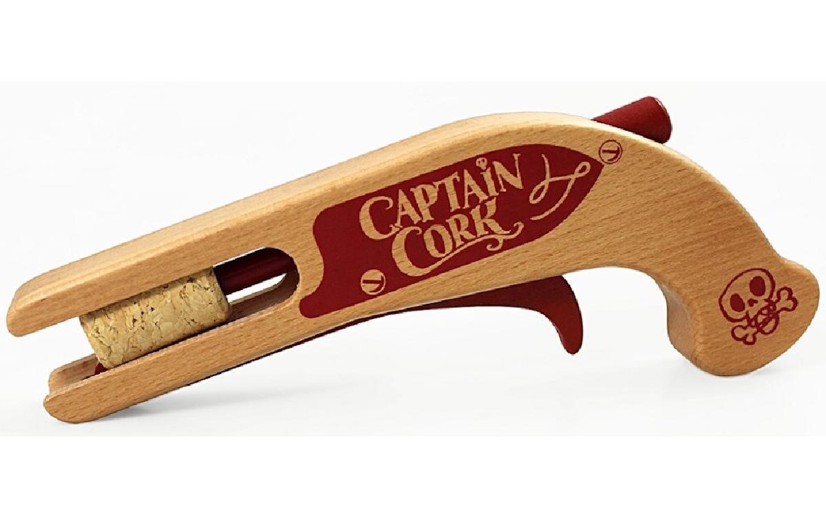 Image of Spielzeug-Polizei Einsatzset "Neue Freunde Captain Cork" Korkenpistole aus Holz