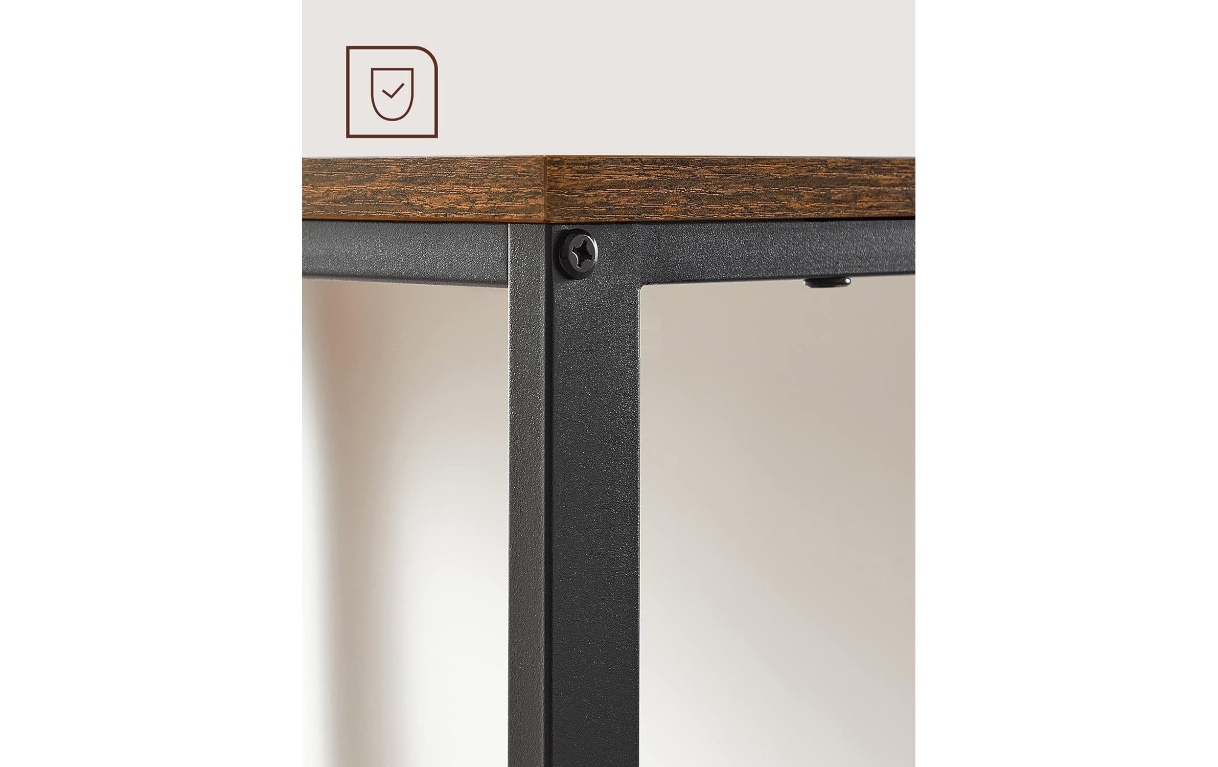 VASAGLE Bureau »Braun/Schwarz 100 x 50 cm«