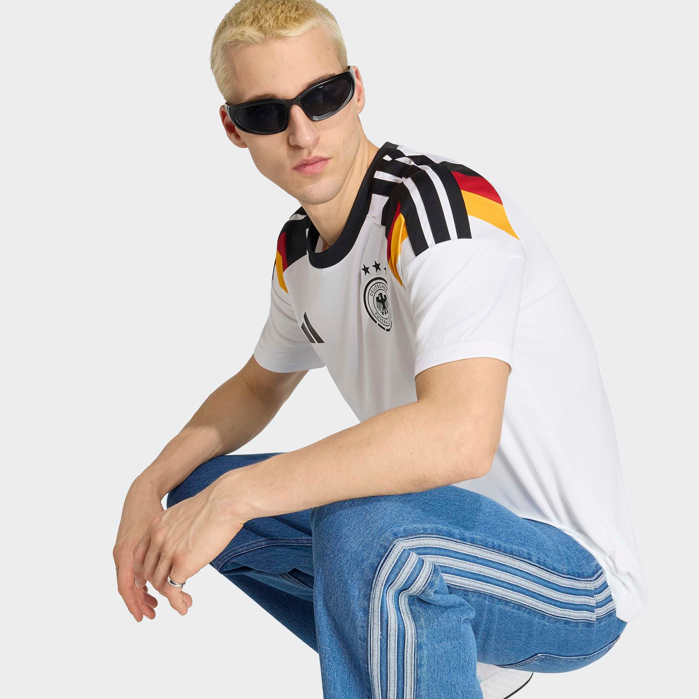 adidas Performance Maillot de foot »DFB H JSY FAN« pour adultes, maillot fan Allemagne Coupe du Monde 2026, en polyester