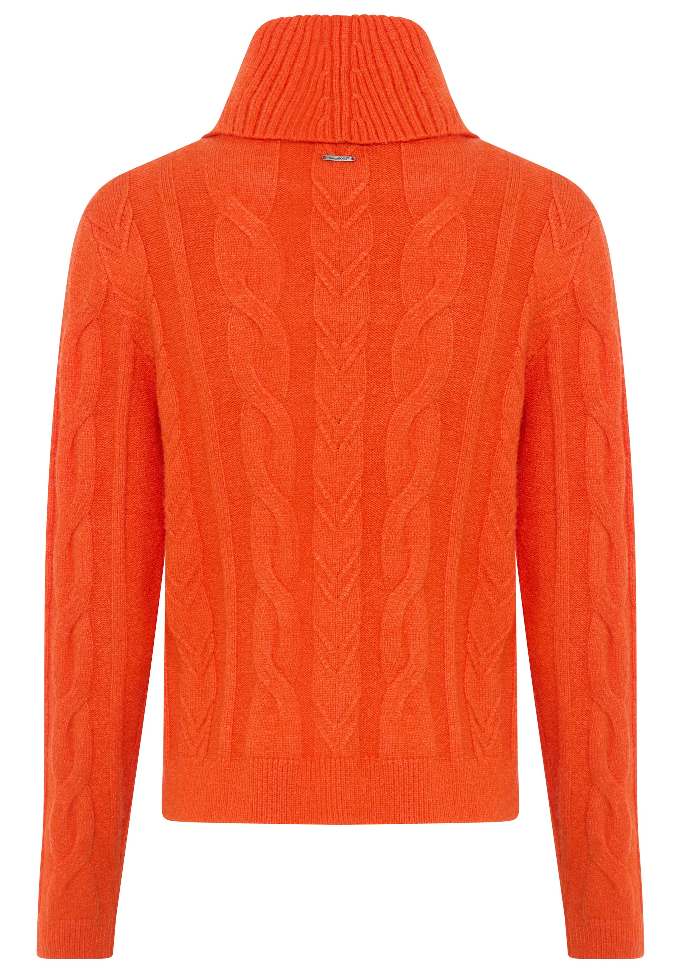 KangaROOS Pull à col roulé mit Zopfstrickmuster