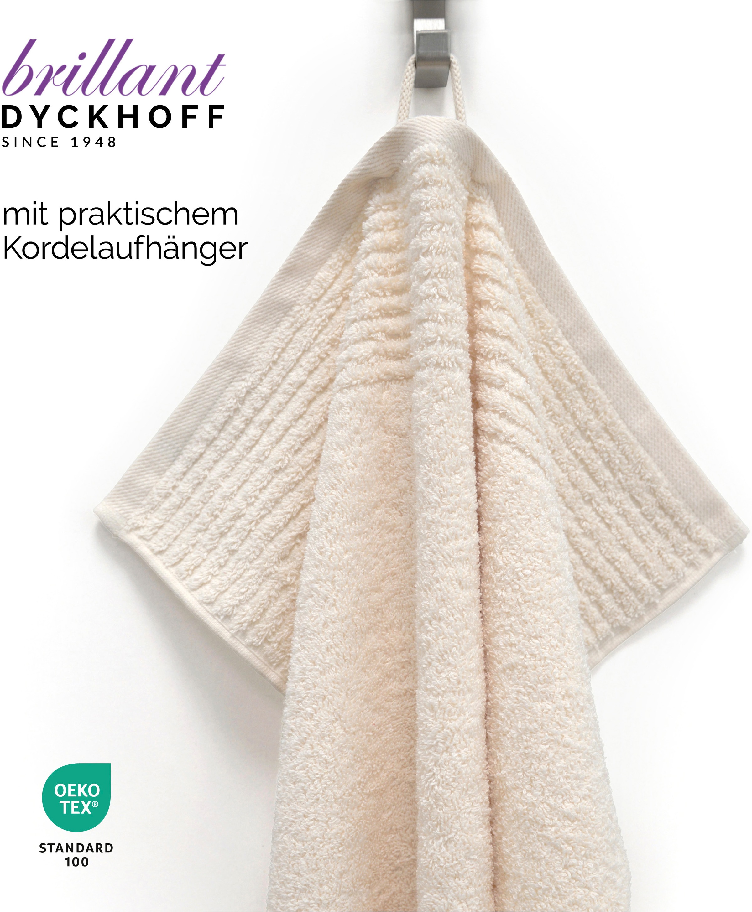 Dyckhoff »Handtuch-Set BRILLANT 2-tlg., Baumwolle, 50x100 cm« Coton