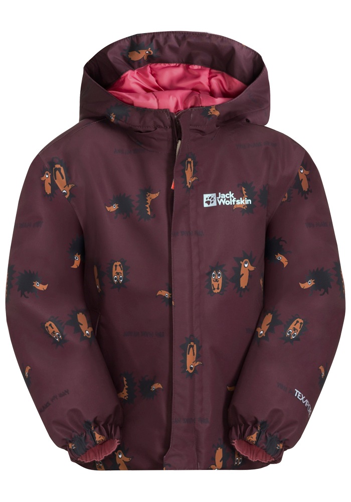 Jack Wolfskin Funktionsjacke »GLEELY 2L INS PRINT JKT K«, mit Kapuze