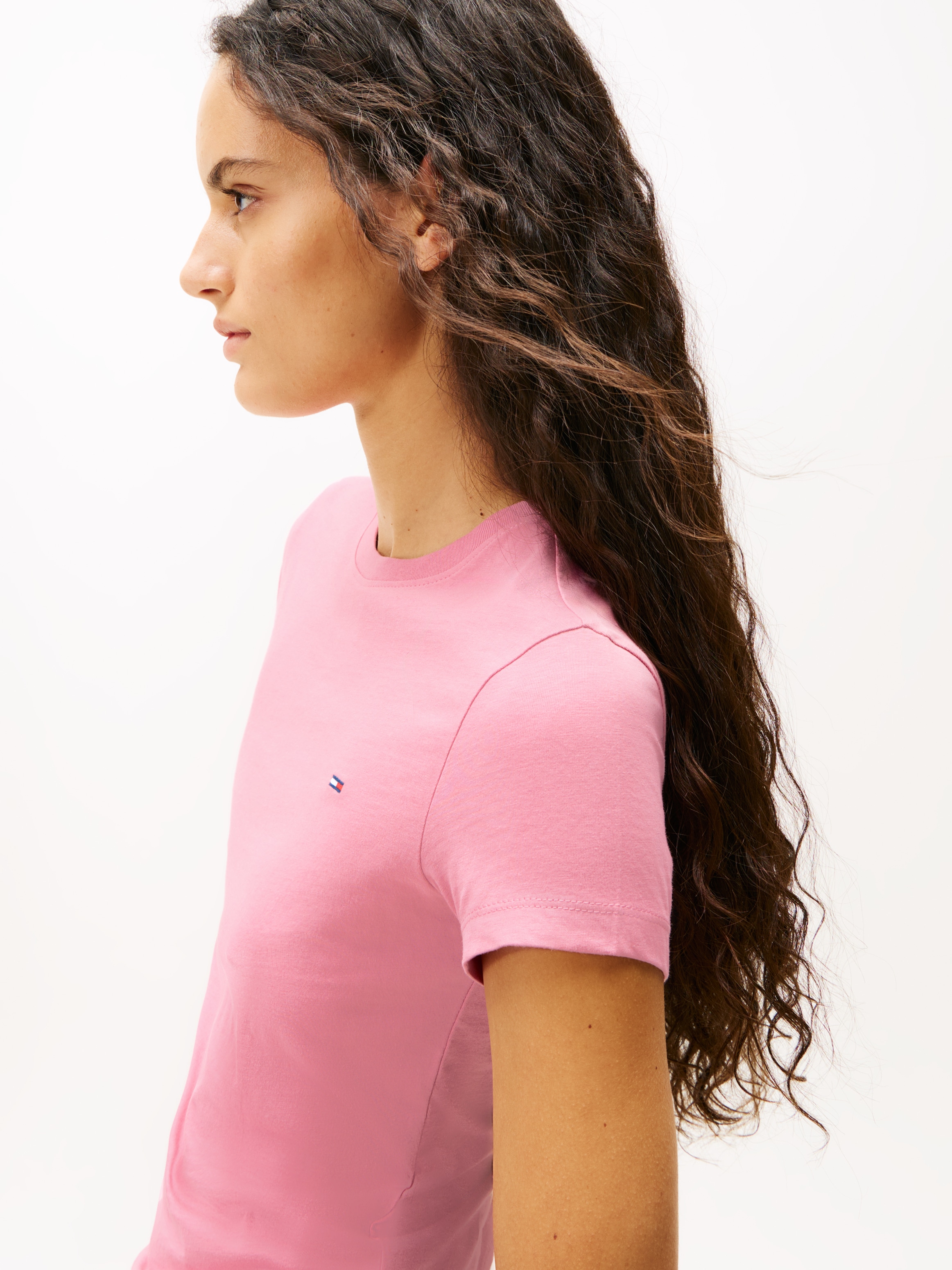 Tommy Jeans T-Shirt »TJW 2PACK C-NECK TEE«, 2 Stk. mit Logo-Stickerei
