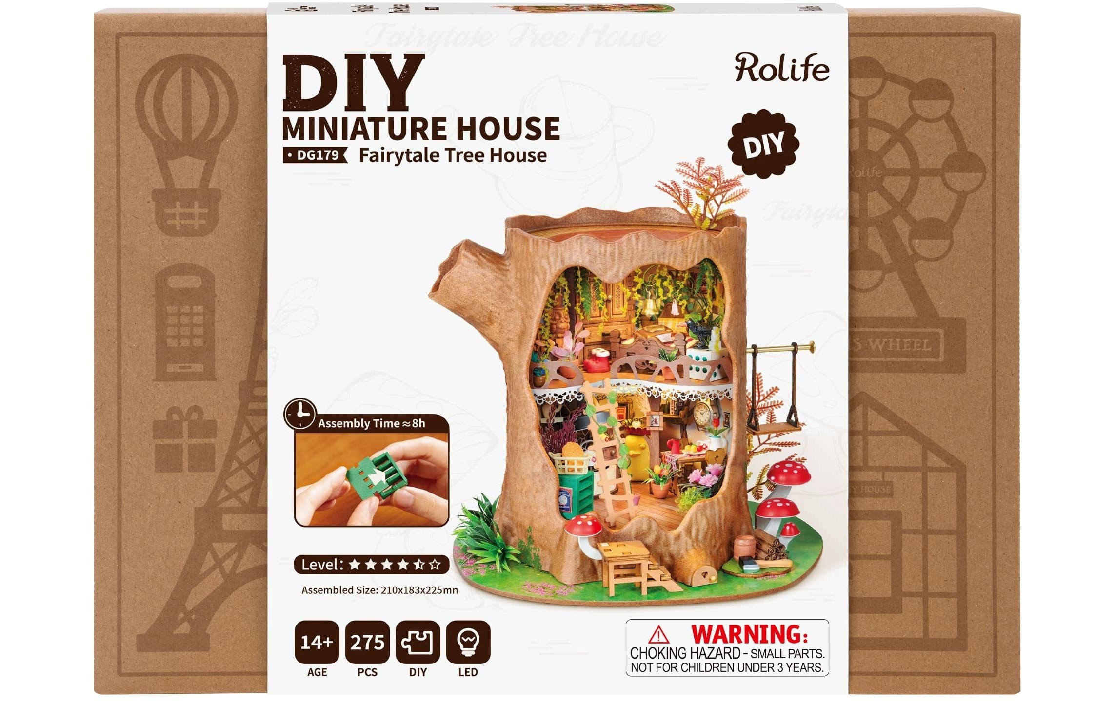   Modellbausatz »Rolife Fairytale Tree House Mini-Baumhaus 1:18« 200 Stk. tlg.