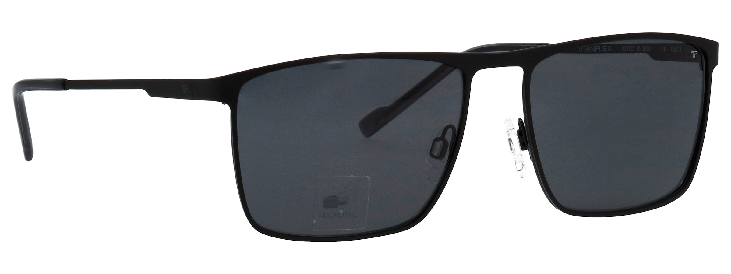 TITANflex Lunettes de soleil »Modell 824135« Form Karree/Soft, Logoschriftzug auf Bügel, Titanflexfassung