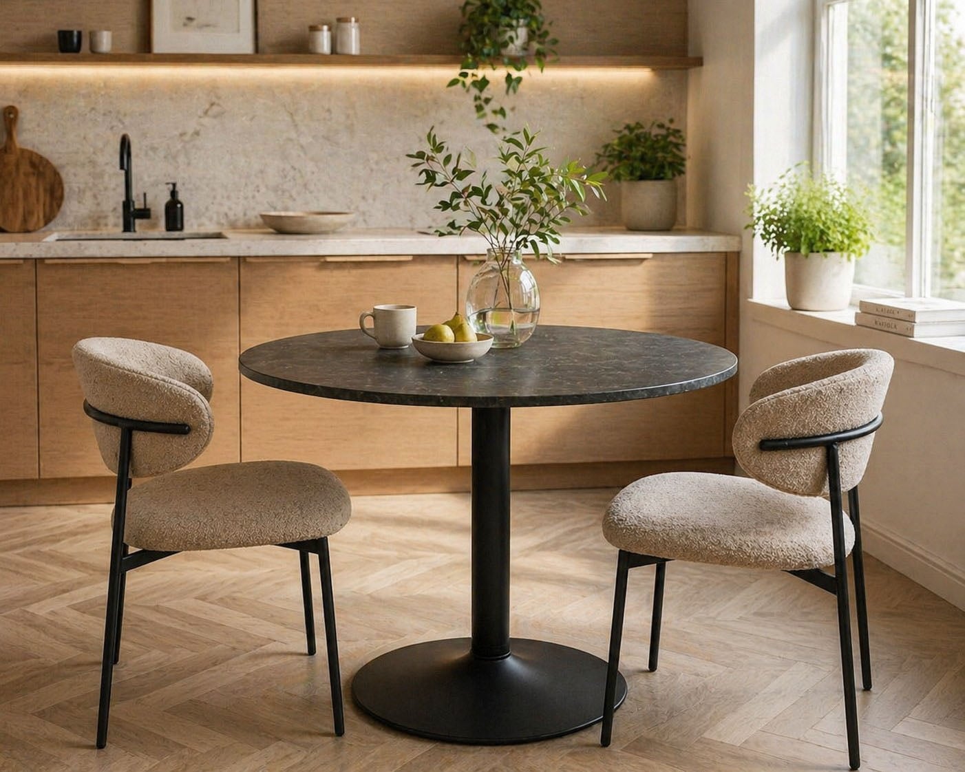 ACTONA GROUP Esstisch »Ibiza, Runder Küchentisch - pflegeleicht, platzsparend & robust« Tisch, Tulpentisch, 1 Stk. tlg. OTTOs Choice, Modernes Design – kratzfest & belastbar bis 100 kg