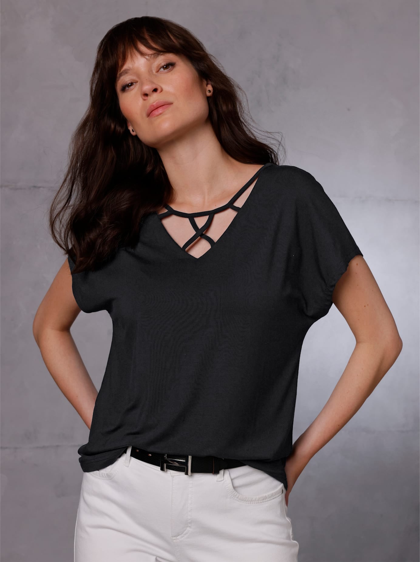 Image of CREATION L PREMIUM V-Shirt "Modal-Shirt" 1 Stk.