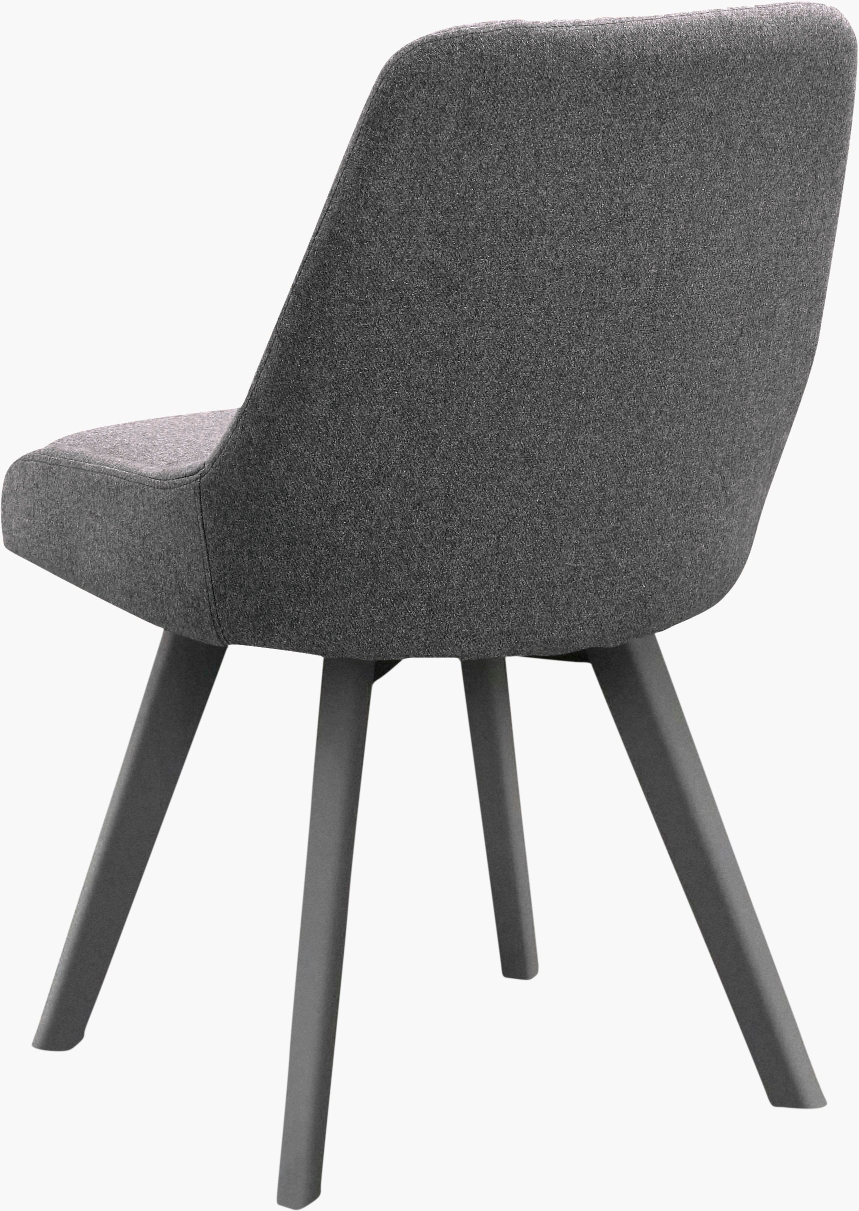 Leonique Esszimmerstuhl »Dilla«, (Set), 2 St., Webstoff, 2er Set, Webstoff Bezug, Beingestell aus Metall, Sitzhöhe 48 cm