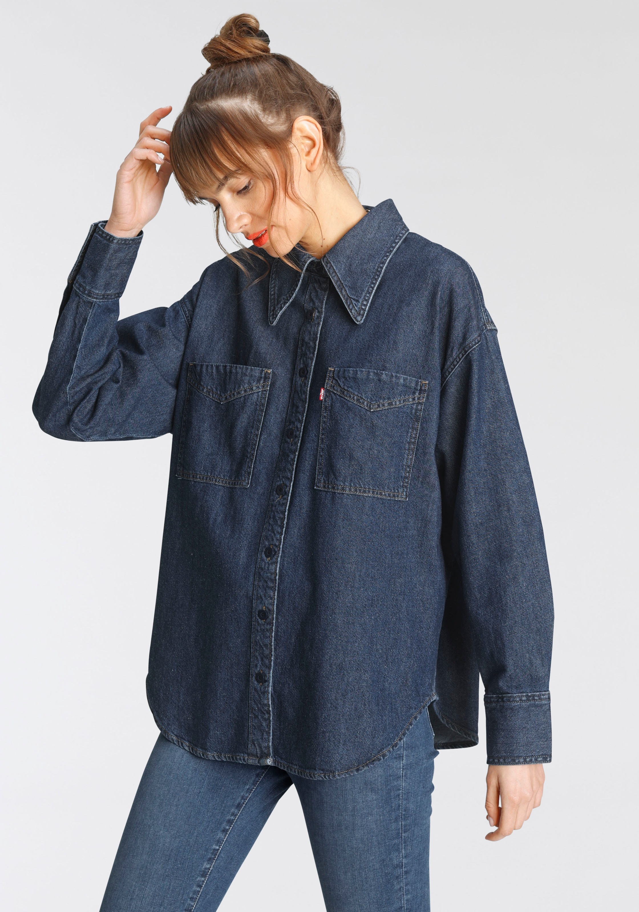 Image of Levi's® Jeansbluse »JADON DENIM SHIRT«, Mit Marken Flag an der Brusttasche bei Ackermann Versand Schweiz