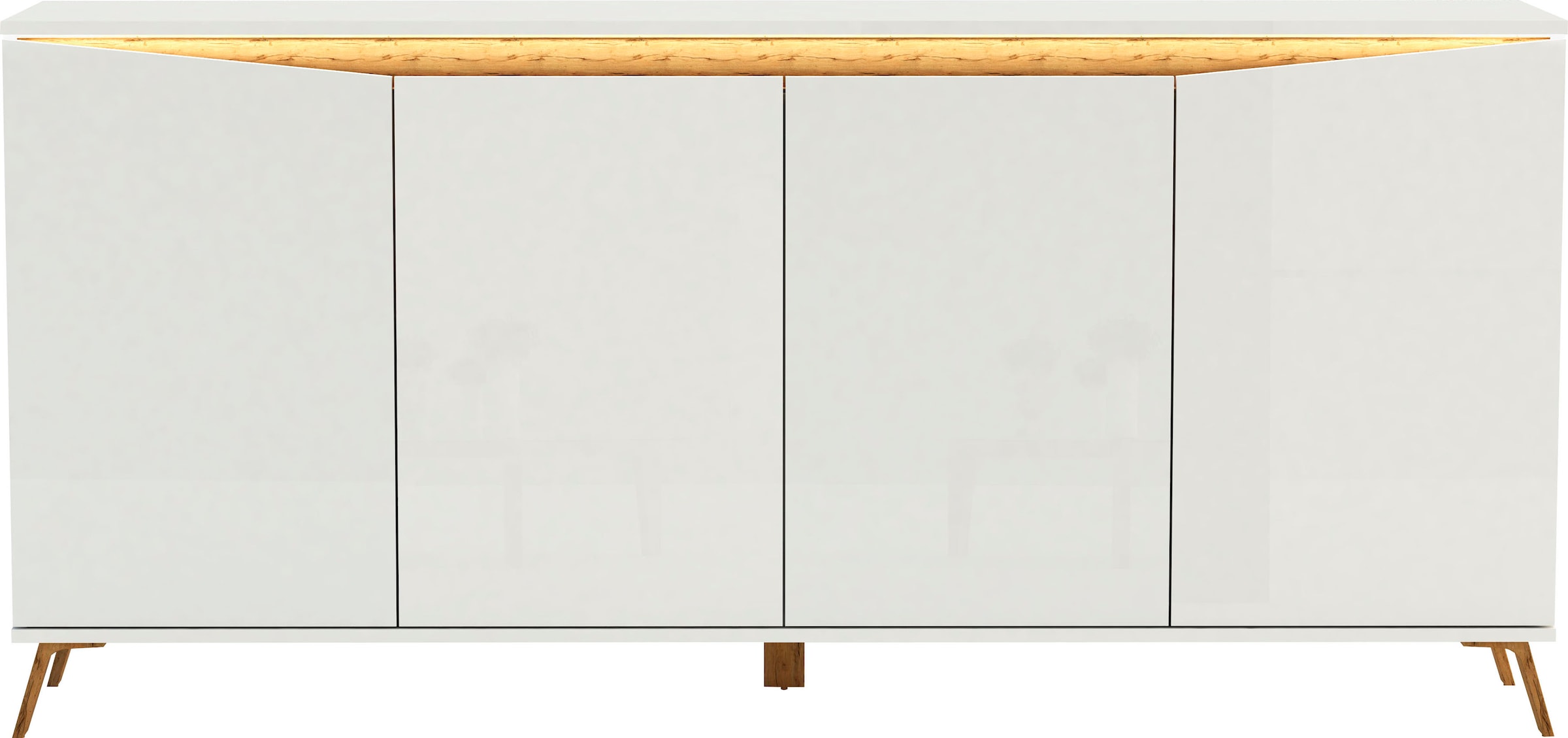 Home affaire Sideboard »ALADINO« Breite 184 cm,  komplett Hochglanz, ohne Beleuchtung