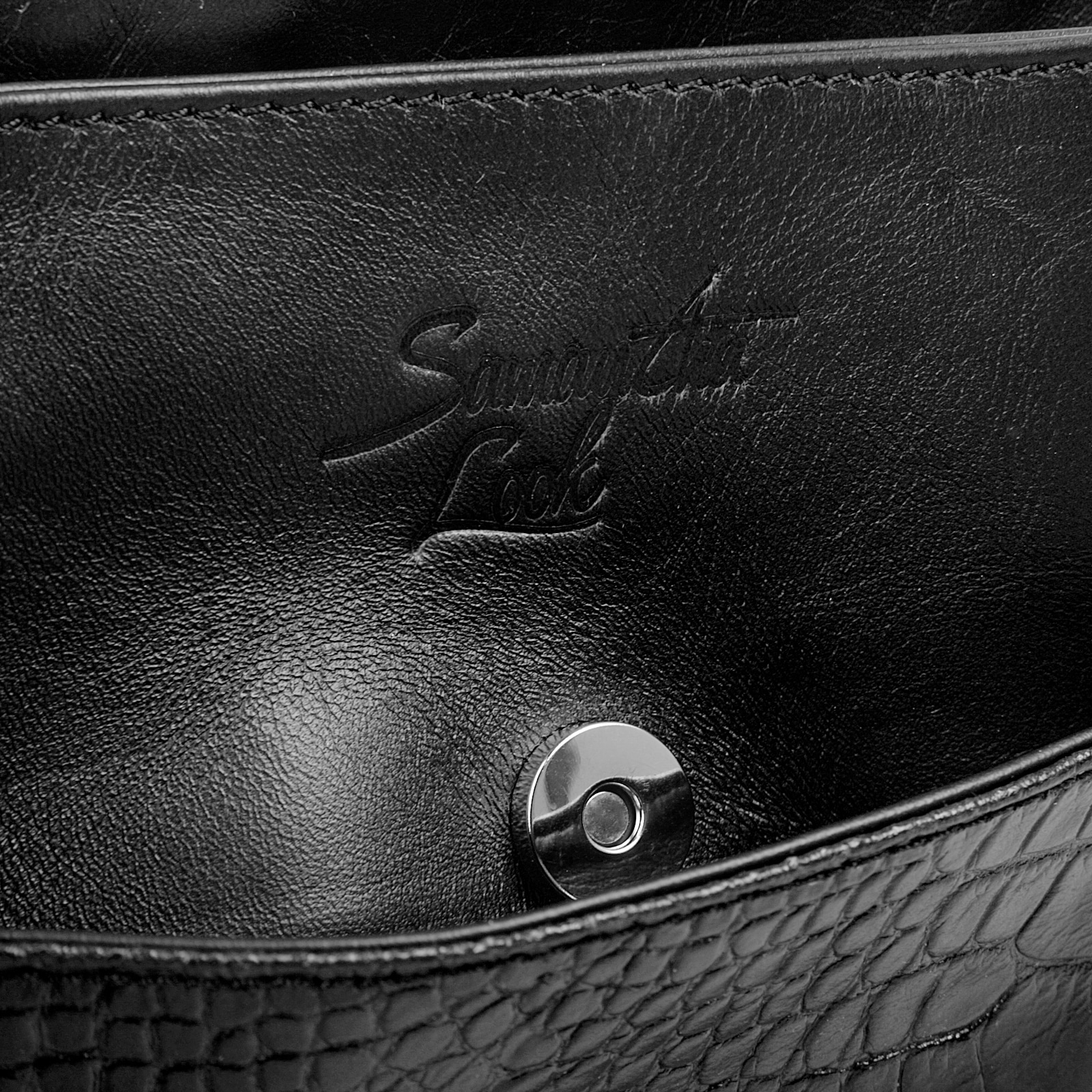 Samantha Look Umhängetasche, echt Leder, Made in Italy