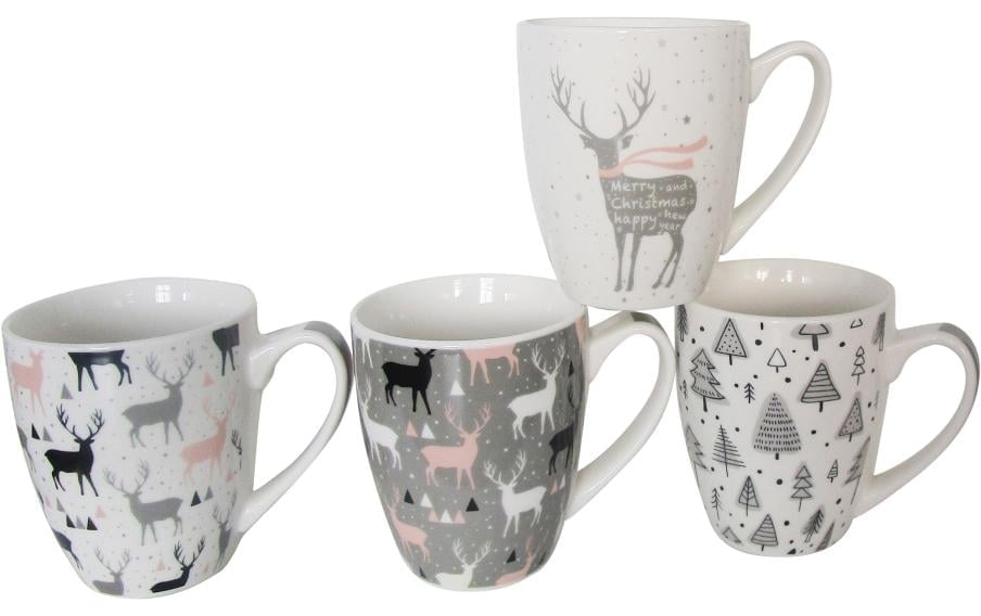 Image of Tasse "Dameco XMAS 400 ml, 4 Stück, Weiss"