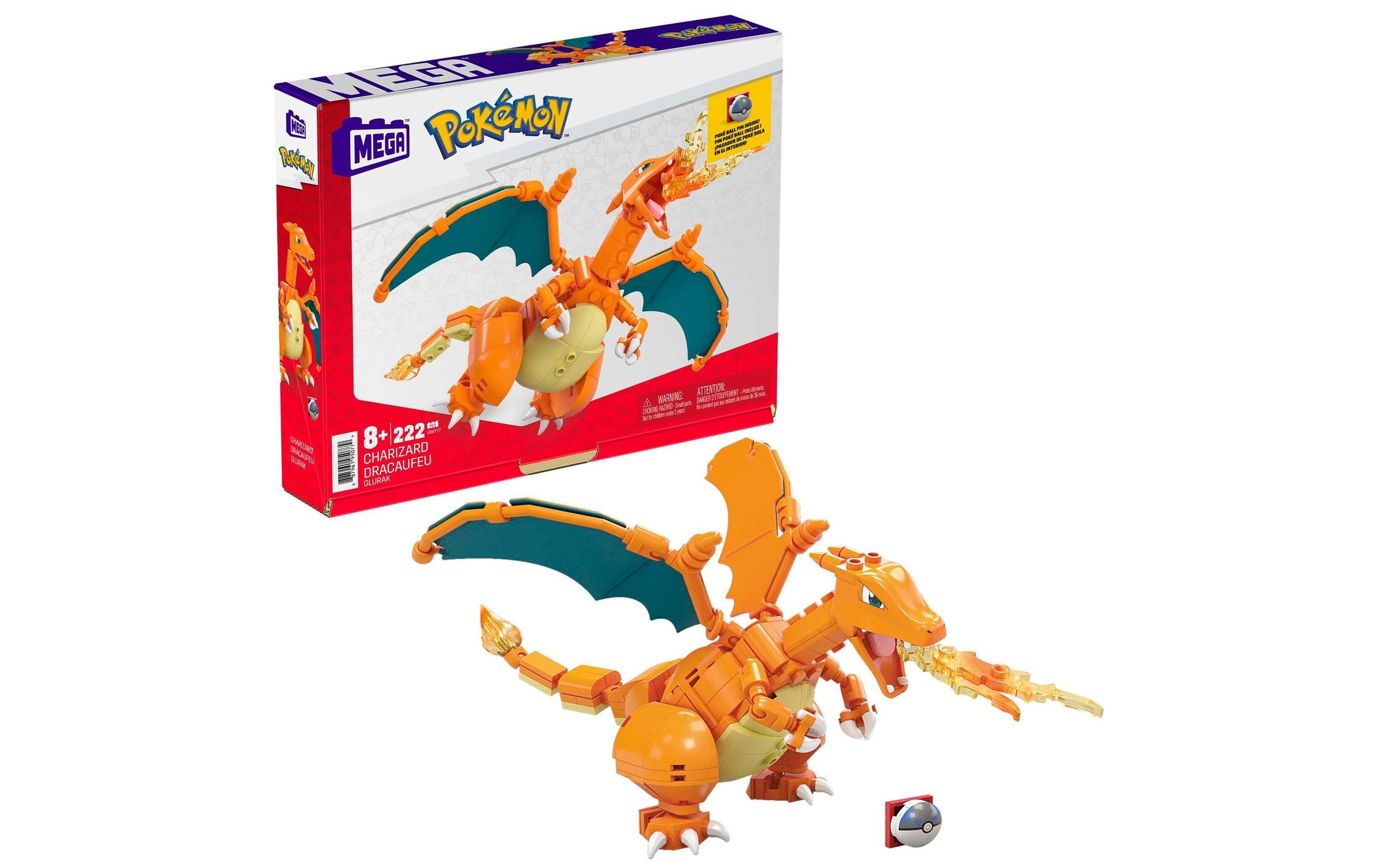 MEGA Konstruktionsspielsteine »Pokémon Glurak«