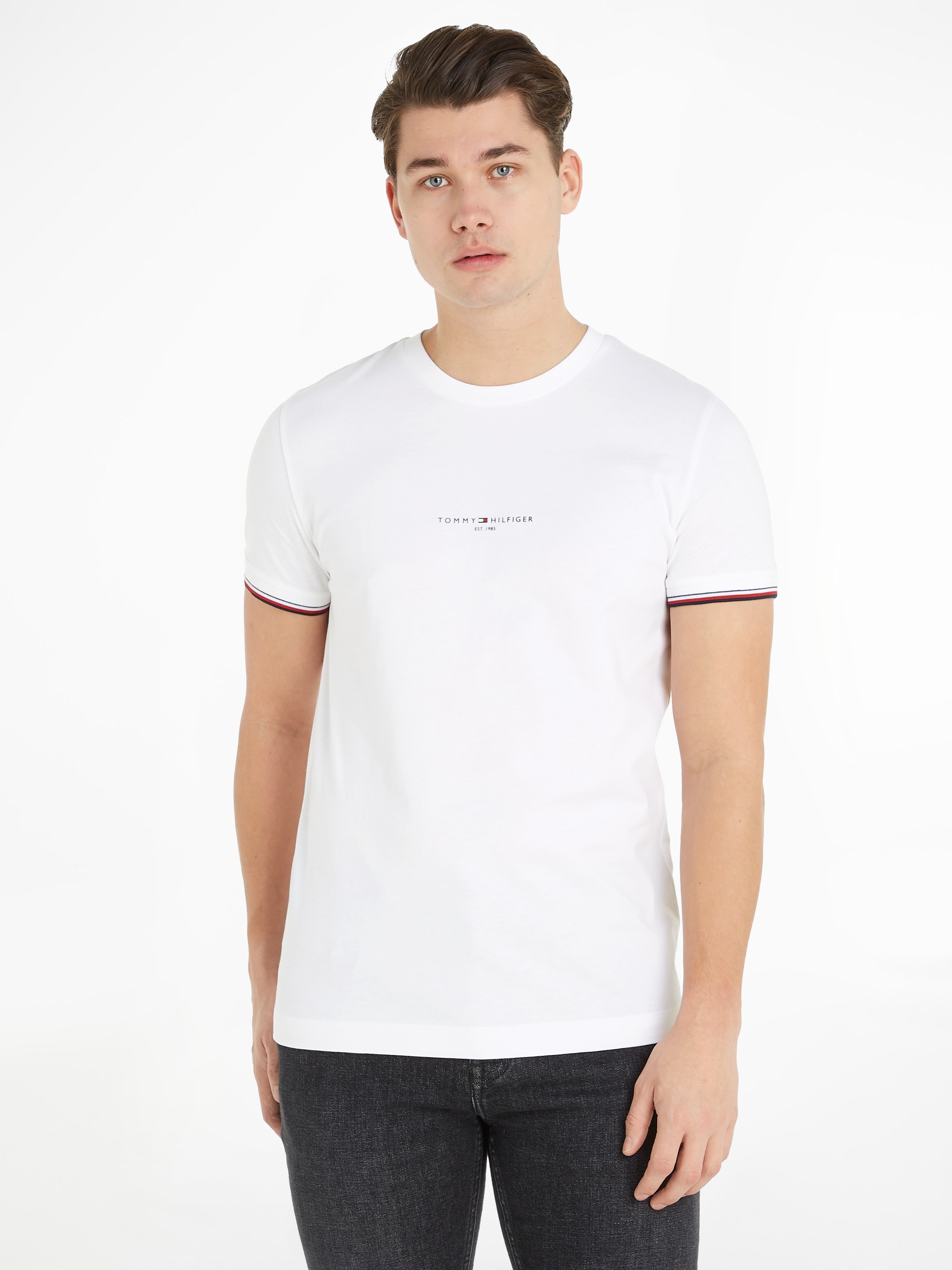 Image of Tommy Hilfiger T-Shirt "TOMMY LOGO TIPPED TEE"