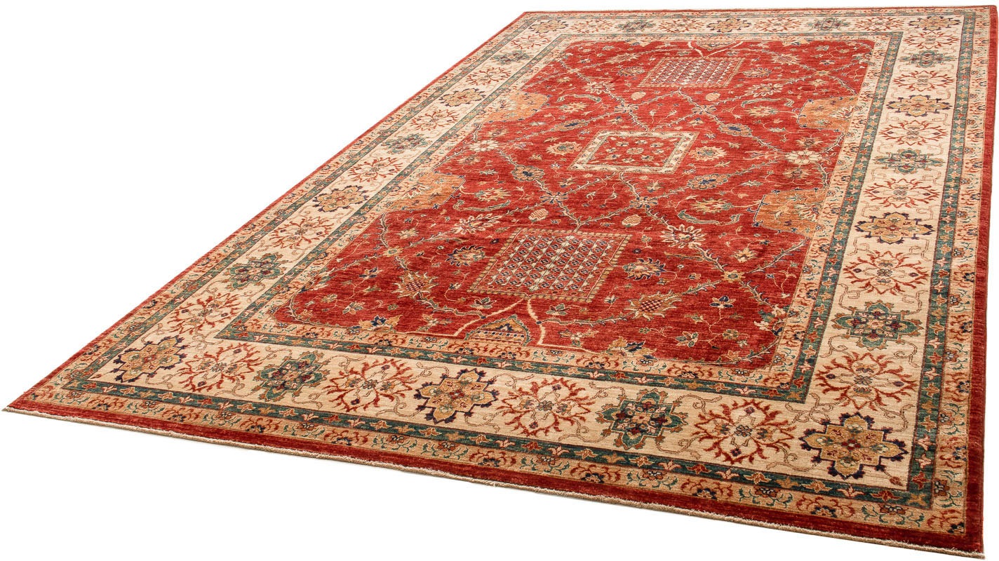 Image of morgenland Orientteppich »Ziegler - 319 x 207 cm - dunkelrot«, rechteckig, 6 mm Höhe, Wohnzimmer, Handgeknüpft, Einzelstück mit Zertifikat bei Ackermann Versand Schweiz