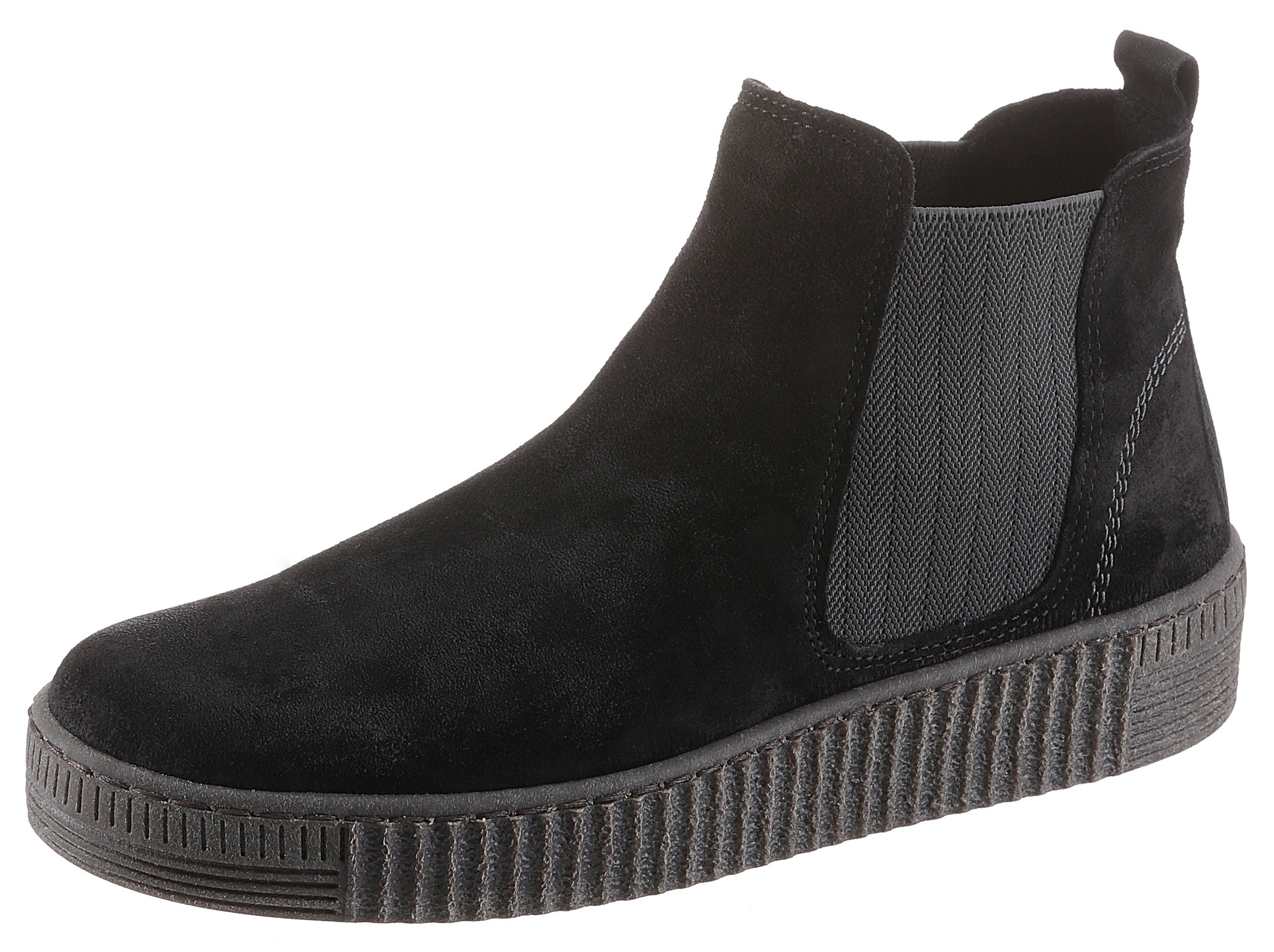 Image of Gabor, Plateau, Stiefelette, Schlupfschuh mit dezenten Kontrastnähten