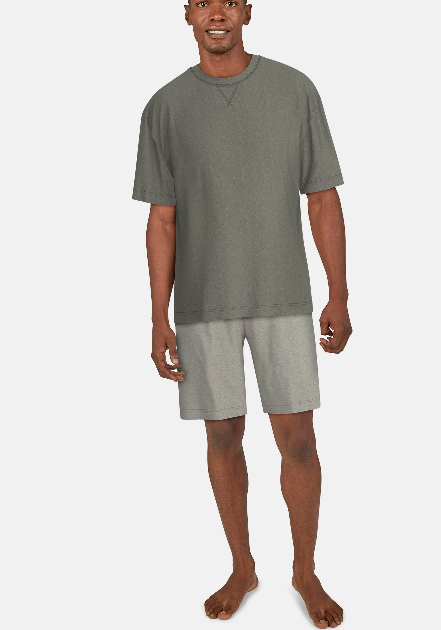 Image of TOM TAILOR T-Shirt Kurzarm, Rundhalsausschnitt, basic, locker, elastisch, Baumwollmix