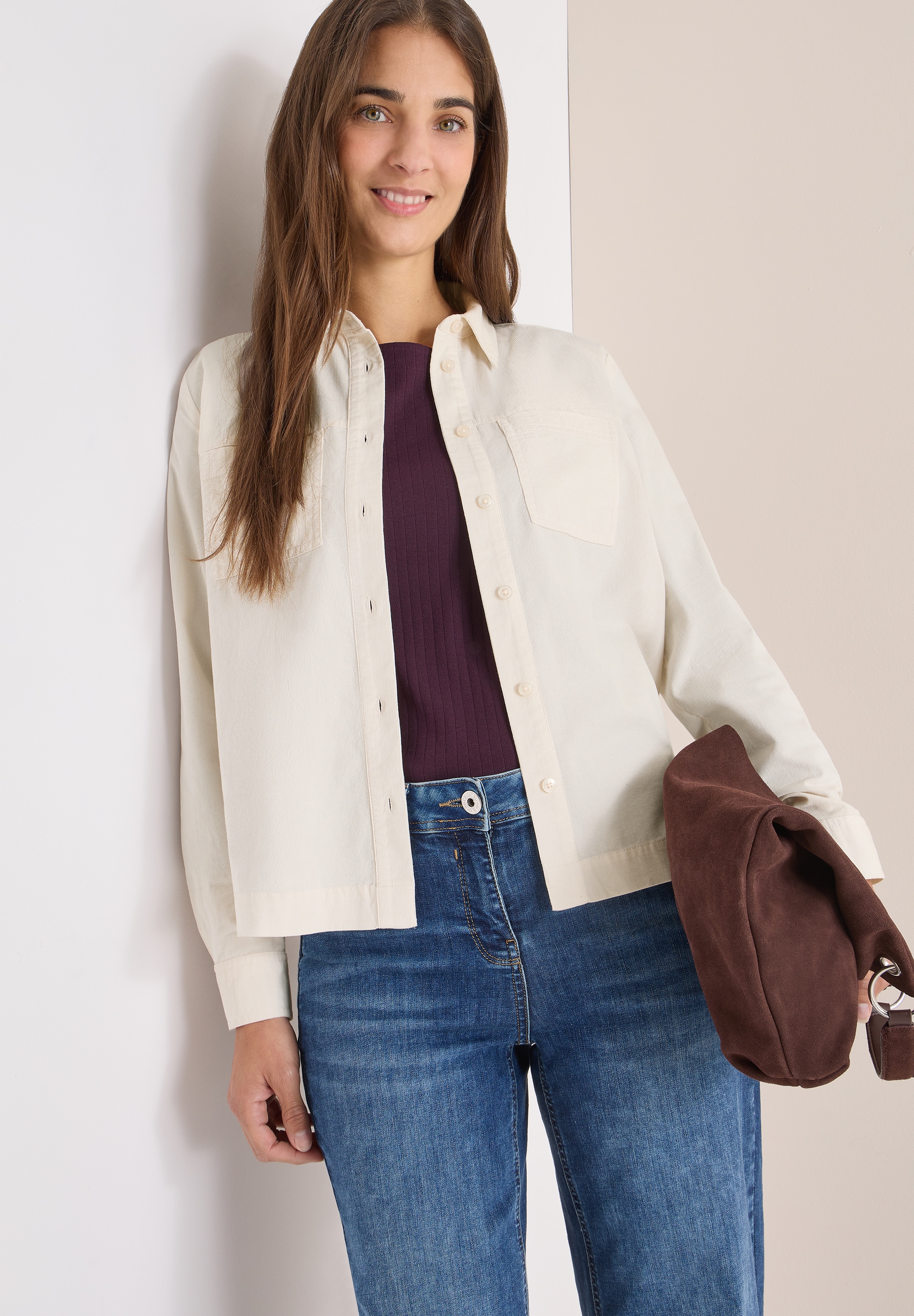 Image of Cecil Hemdbluse aus softem Feincord