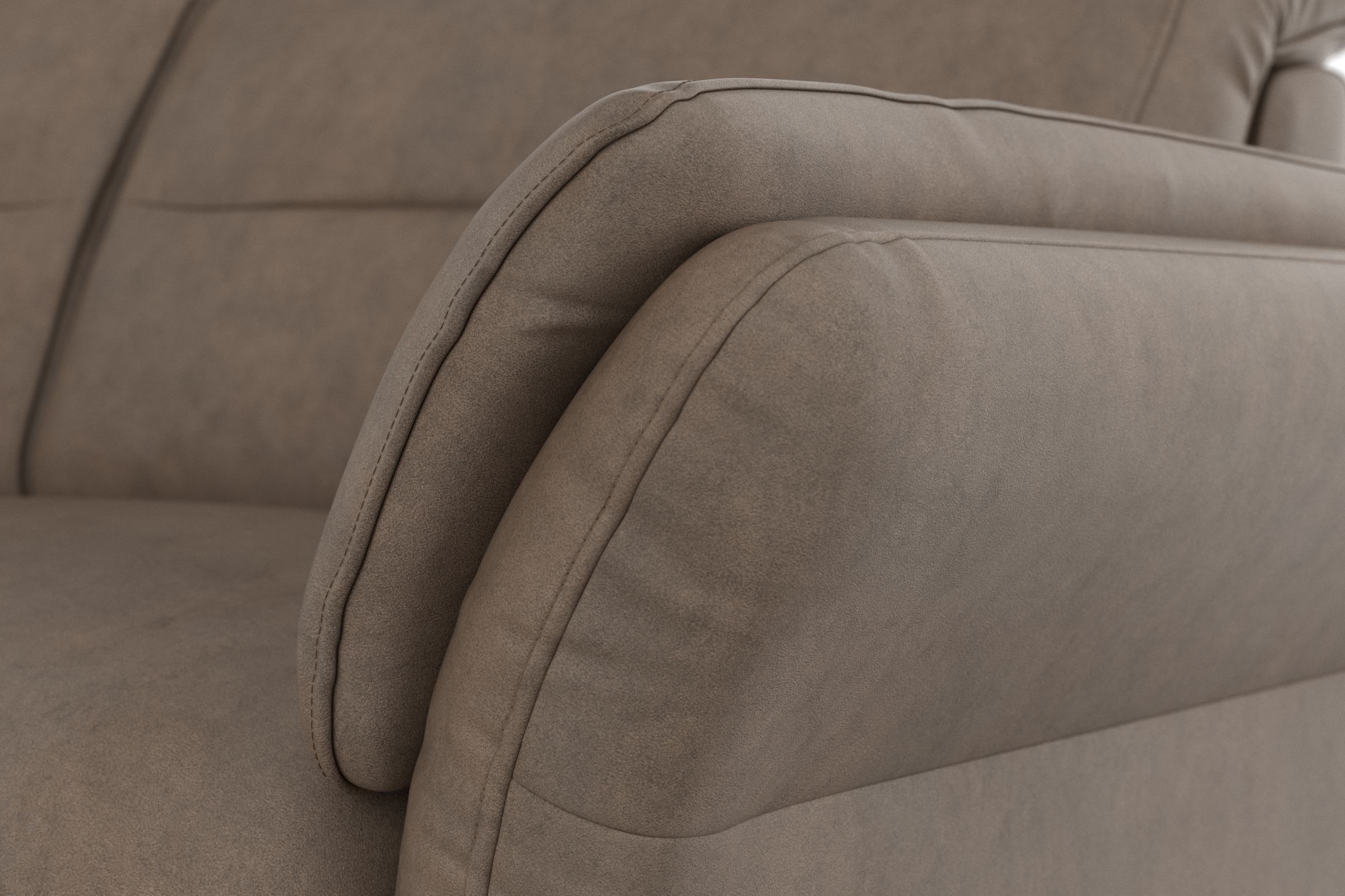sit&more Ecksofa »Grenoble L-Form mit Federkern«, wahlweise mit Bettfunktion, Bettkasten, Arm- und Kopfteilverstellung