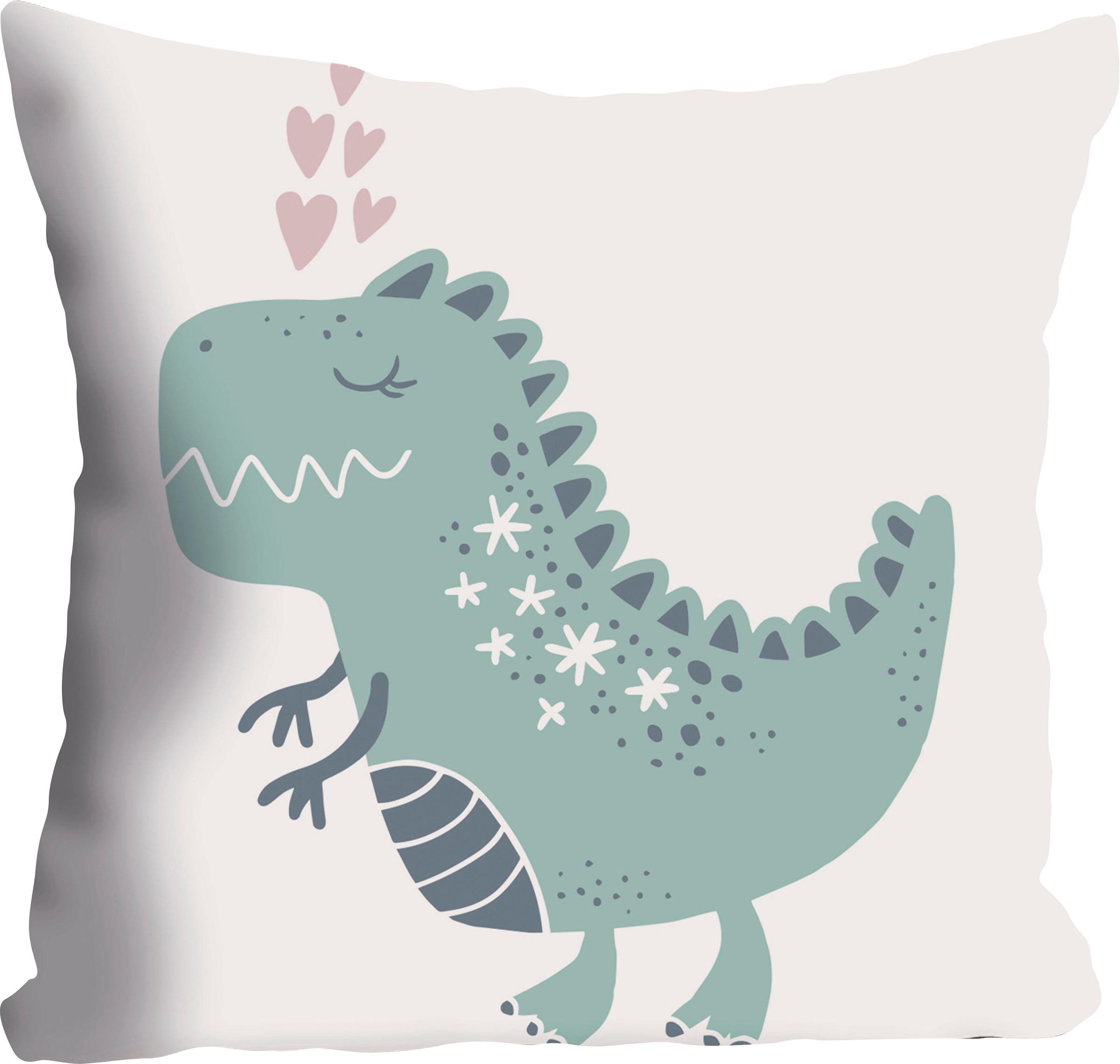 Image of queence Dekokissen "Drache" Kissenhülle ohne Füllung, 1 Stück