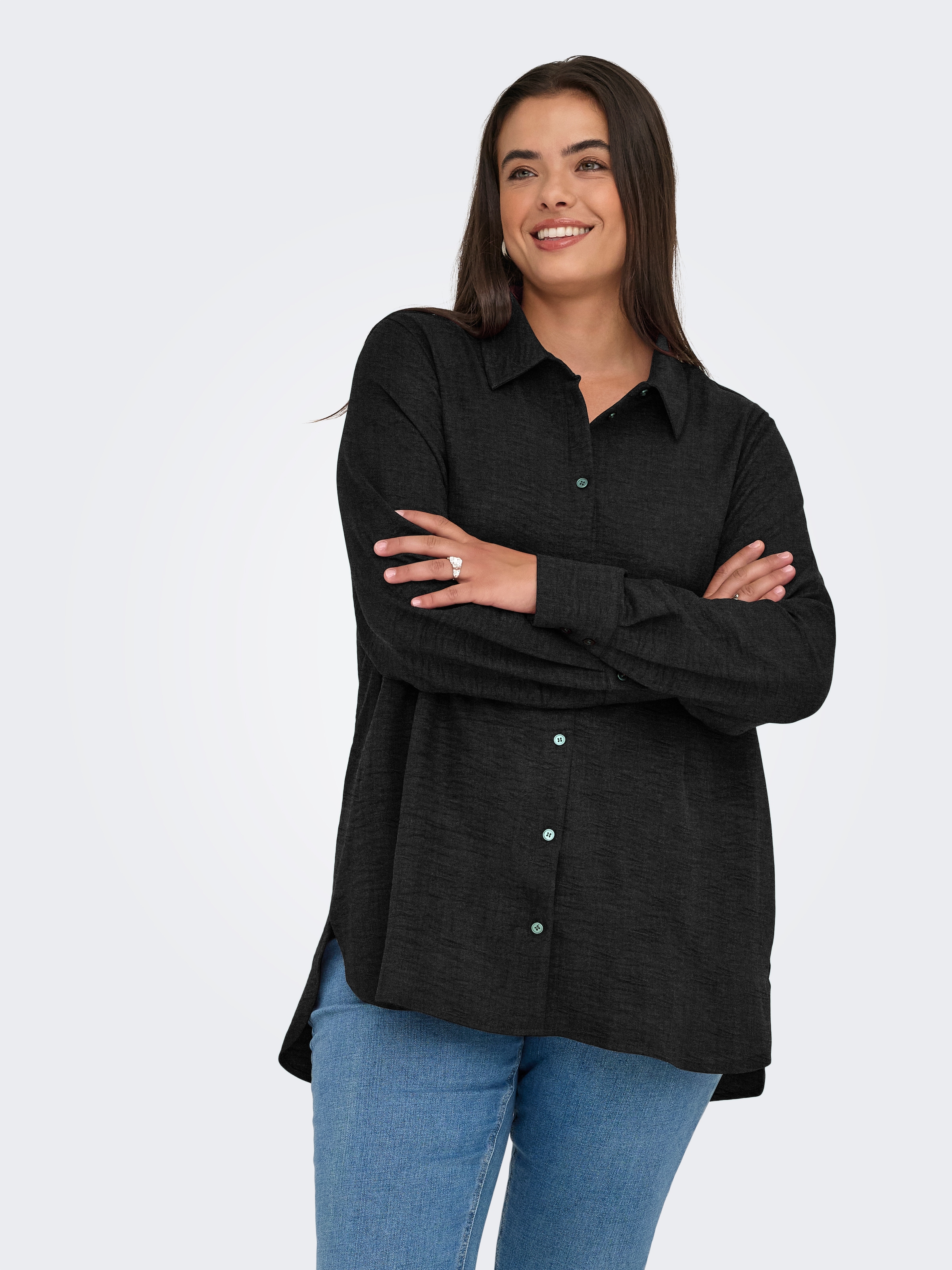 Image of ONLY CARMAKOMA Hemdbluse "CARBAY LS SHIRT WVN BF"