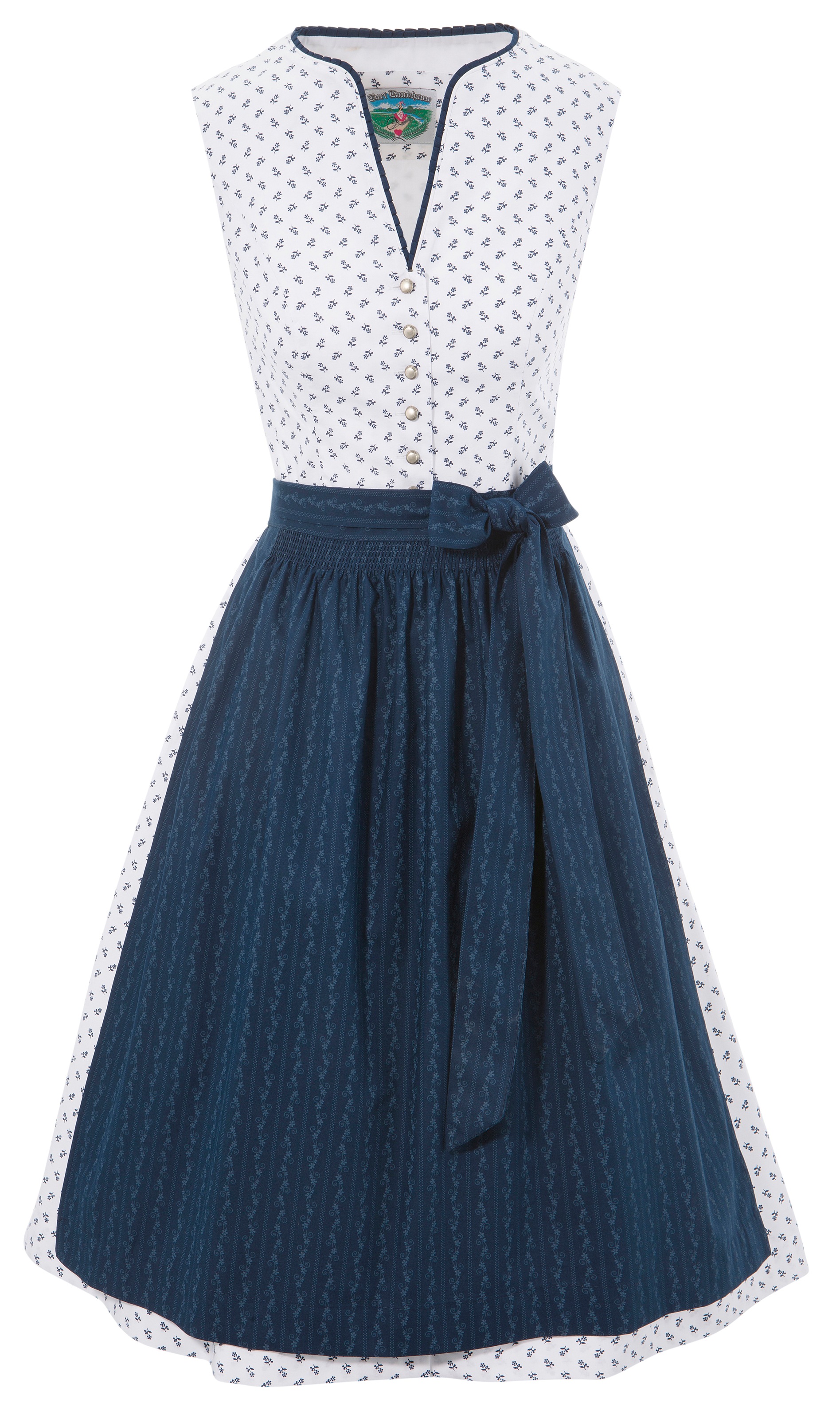 Turi Landhaus Dirndl midi mit Stoffgürtel