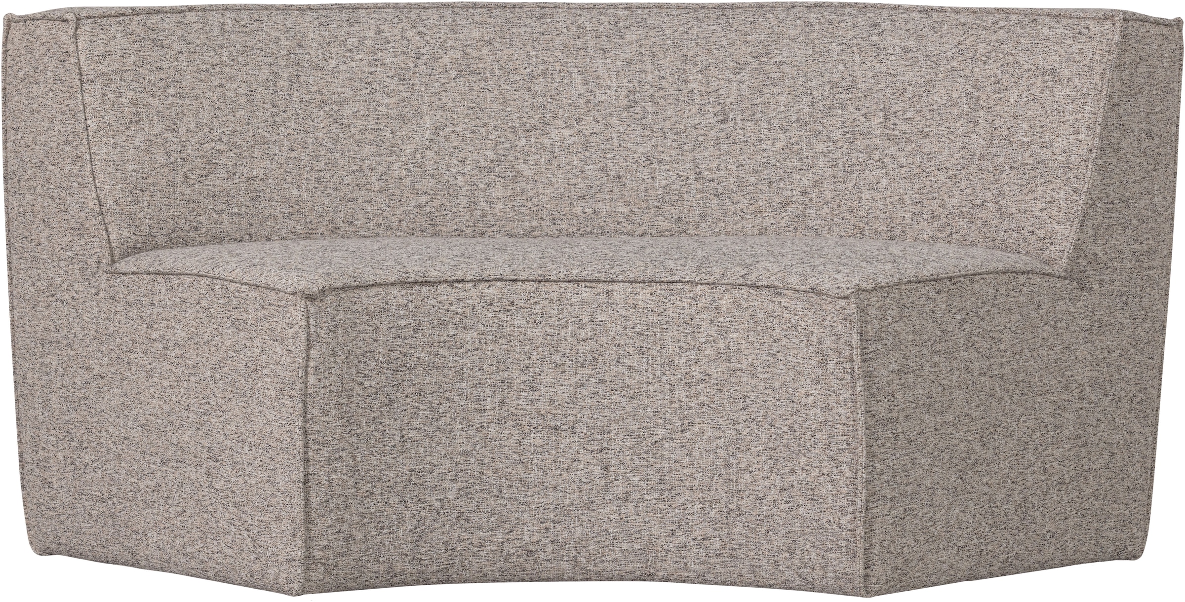 Image of WOOOD Essbank "Europa mit Grobgewebe-Bezug und runder Formgebung B186 x T90 x H85 cm" Sehr hohe Verschleissfestigkeit, Teflon-Imprägnierung, Tragkraft 150 kg