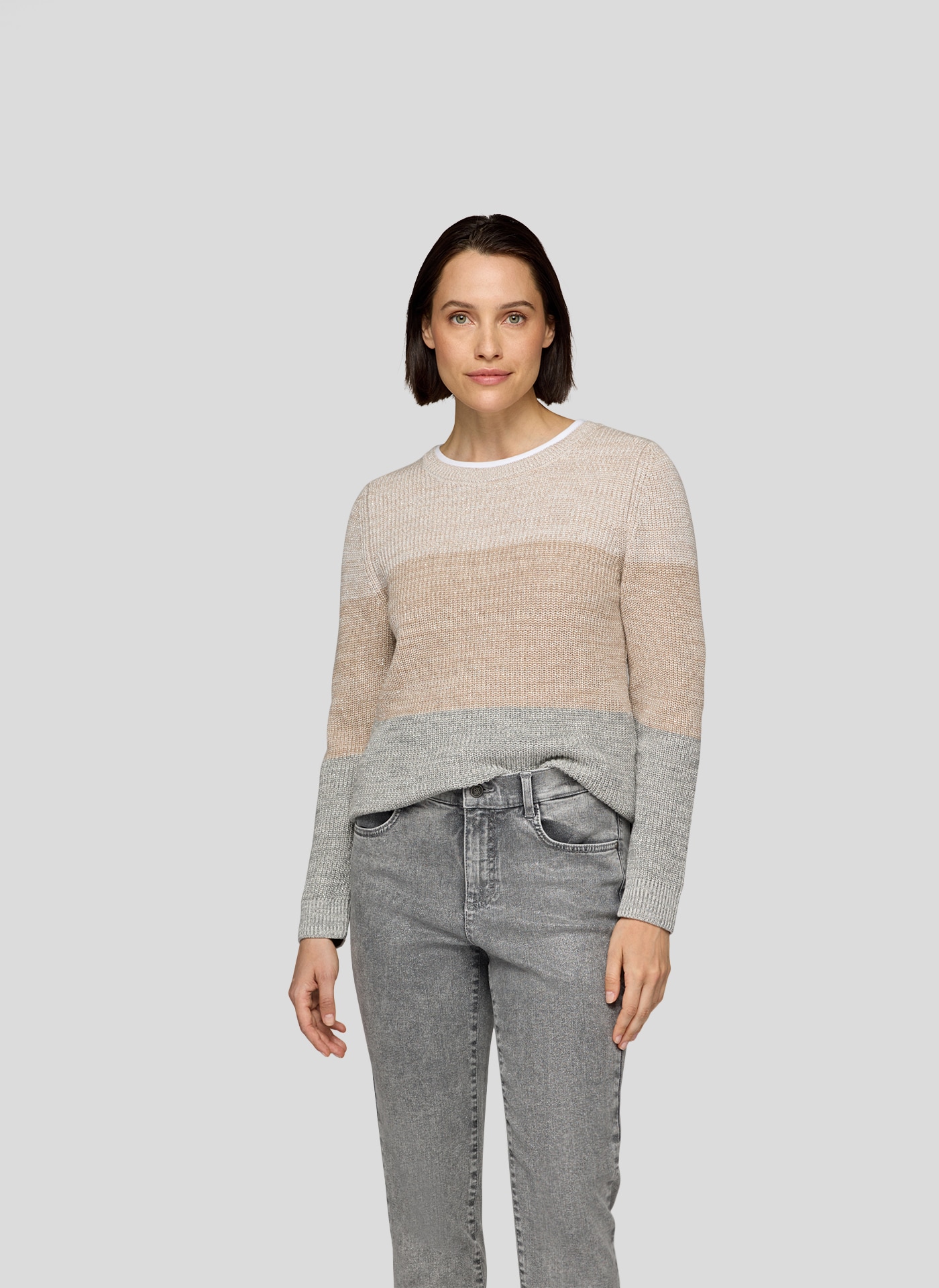 Image of Rabe Rundhalspullover mit intarsien Muster