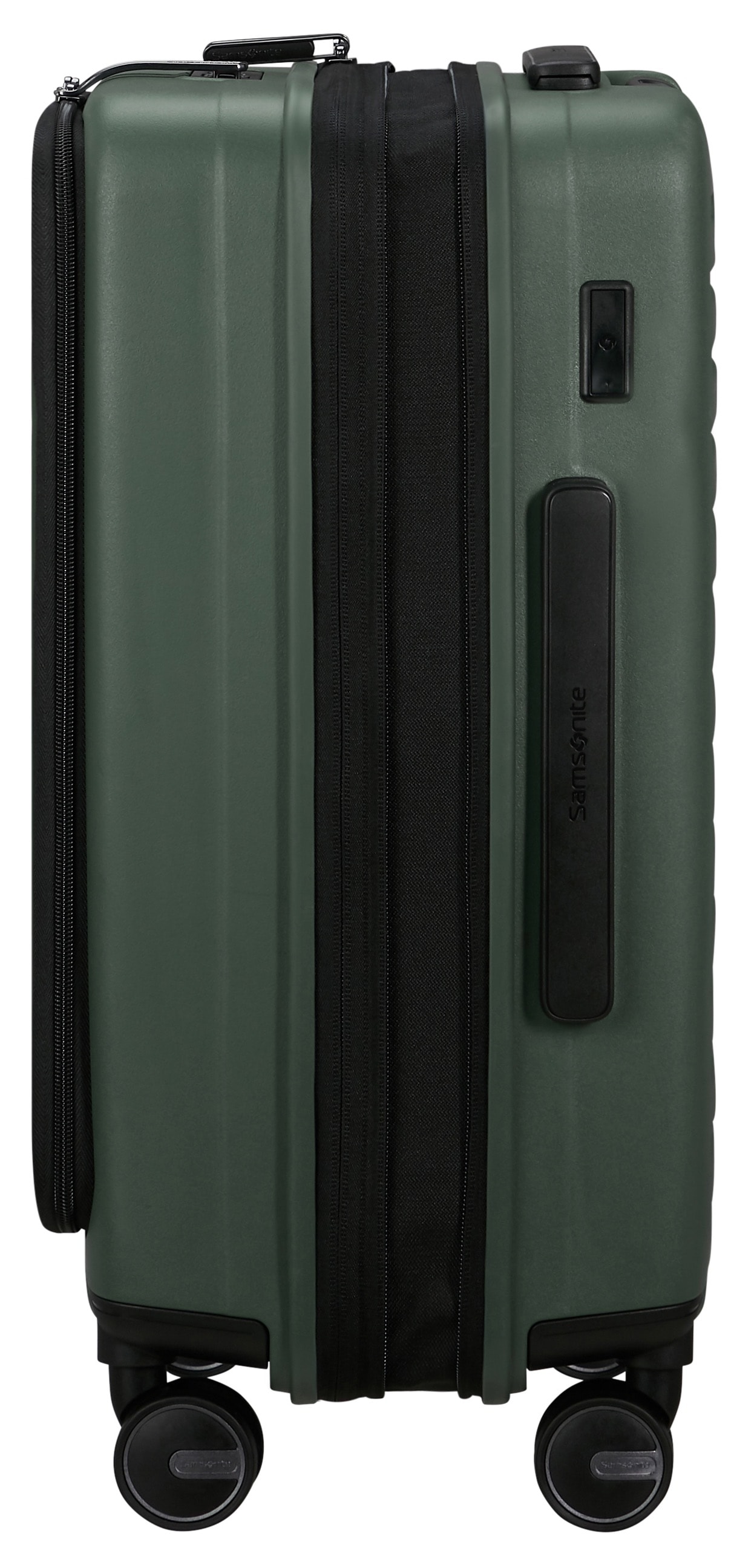 Samsonite Hartschalen-Trolley »RESTACKD, verschiedene Grössen und Farben«, (mit Packtaschen), 4 Rollen, Reisekoffer mit TSA Schloss Volumenerweiterung Packtaschen