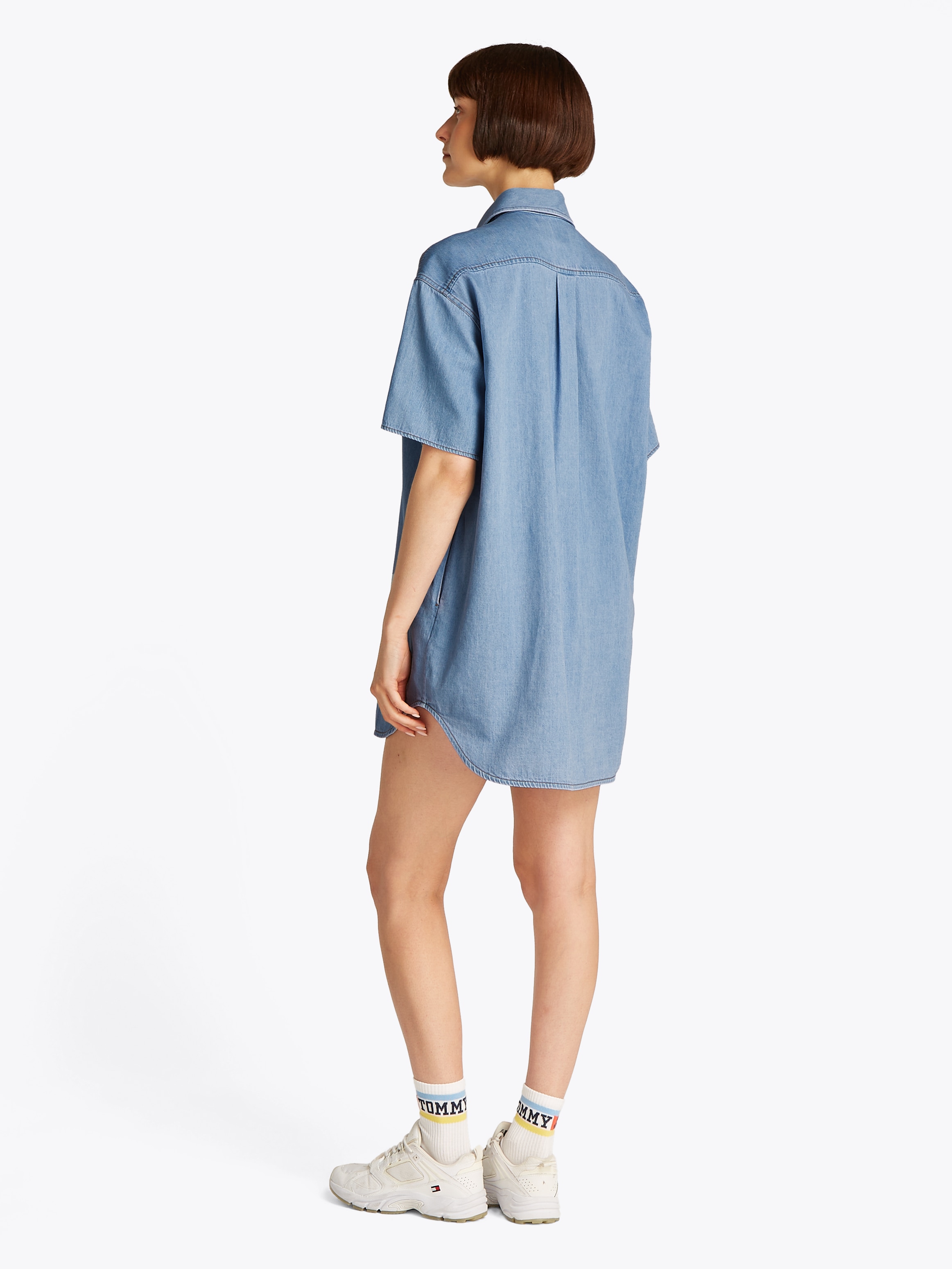 Tommy Jeans Curve Hemdblusenkleid »SS SHIRT DRESS EXT«, in Grossen Grössen