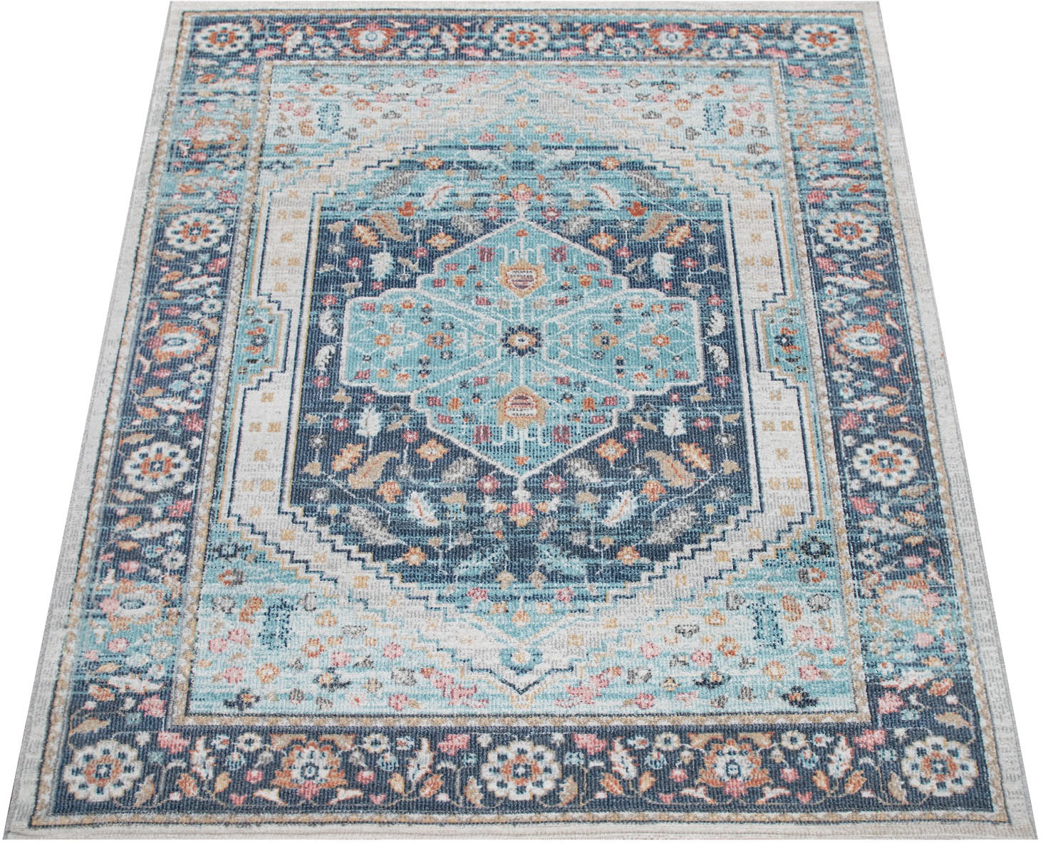 Image of Paco Home Teppich »Torres 274«, rechteckig, 4 mm Höhe, Kurzflor, Orient-Optik, Vintage Design, In- und Outdoor geeignet, ideal im Wohnzimmer & Schlafzimmer bei Ackermann Versand Schweiz