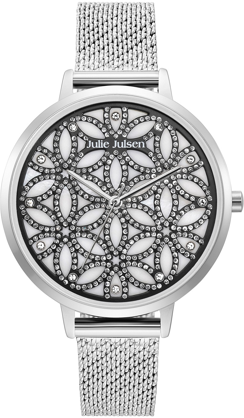 Image of Julie Julsen Quarzuhr »Flower of Life Sparkling Silver, JJW1235G38-SME« bei Ackermann Versand Schweiz