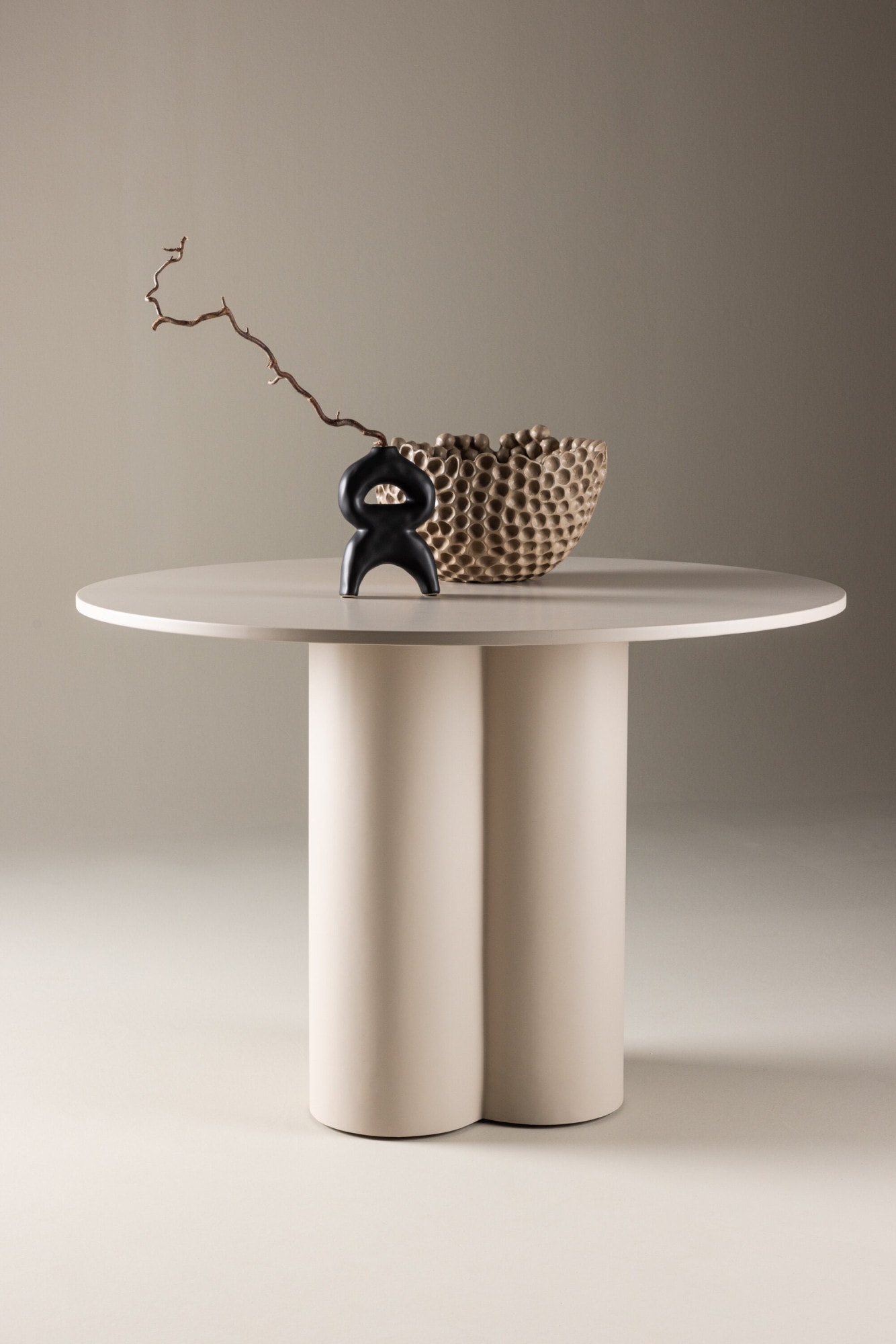 Venture Home Esstisch »Olivia, runder Esstisch, einladend, Ø 110 cm« Esszimmertisch, MDF, rund, einheitlich, gesellig, einladend