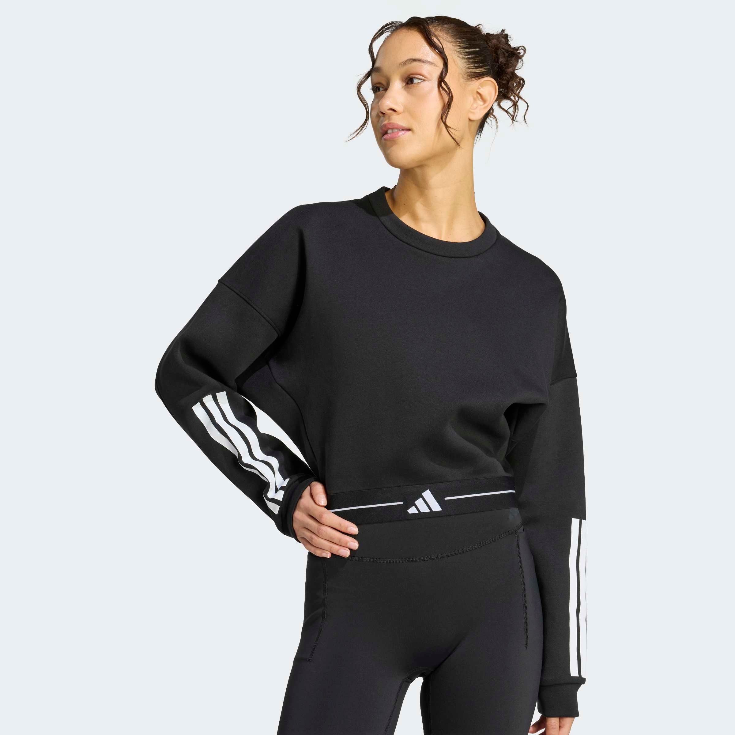 adidas Performance Sweat-shirt »HYPERGLAM MIT 3-STREIFEN UND RUNDHALSAUSSCHNITT«
