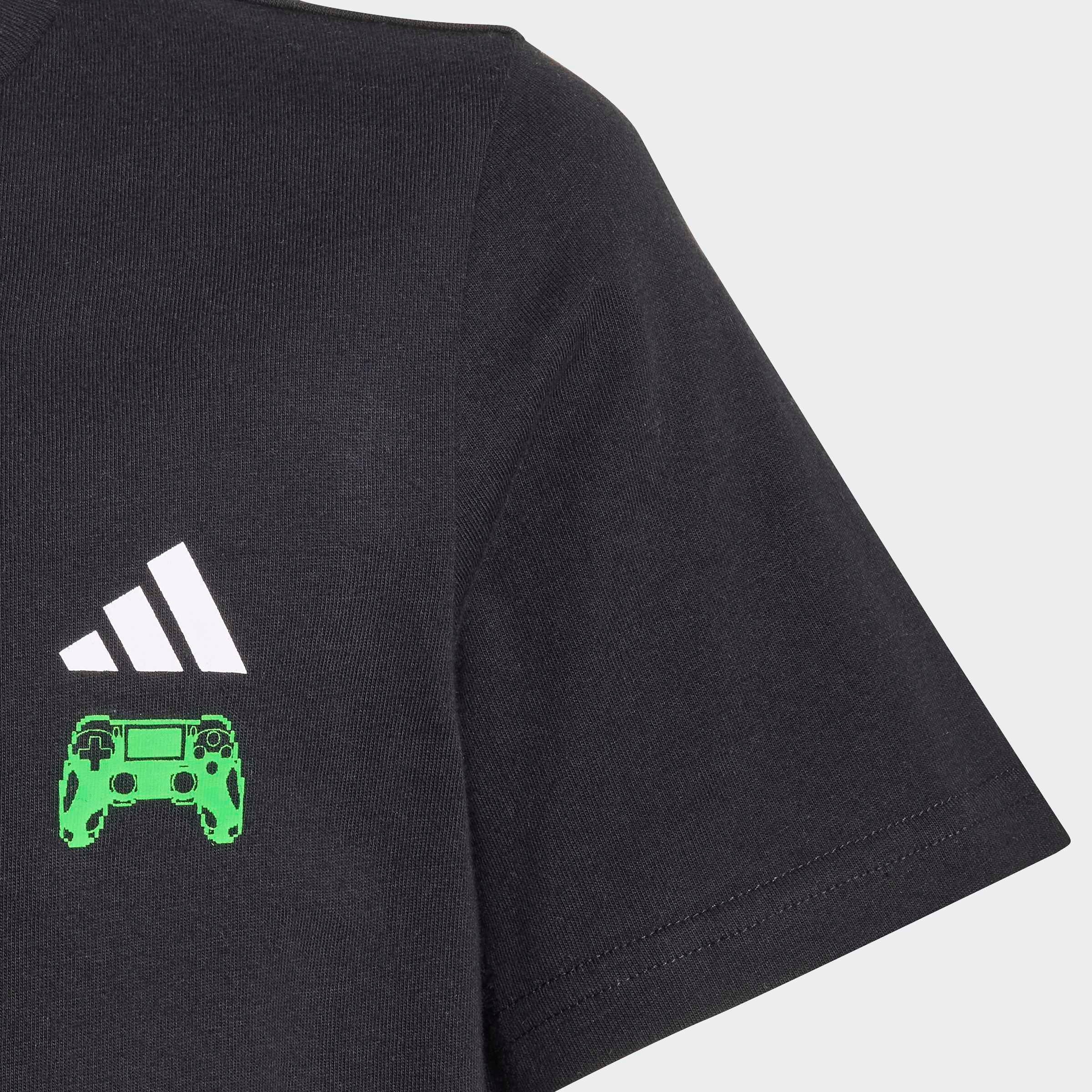 adidas Sportswear T-shirt »GAMING GRAFIK KIDS« pour enfants, col rond, en coton