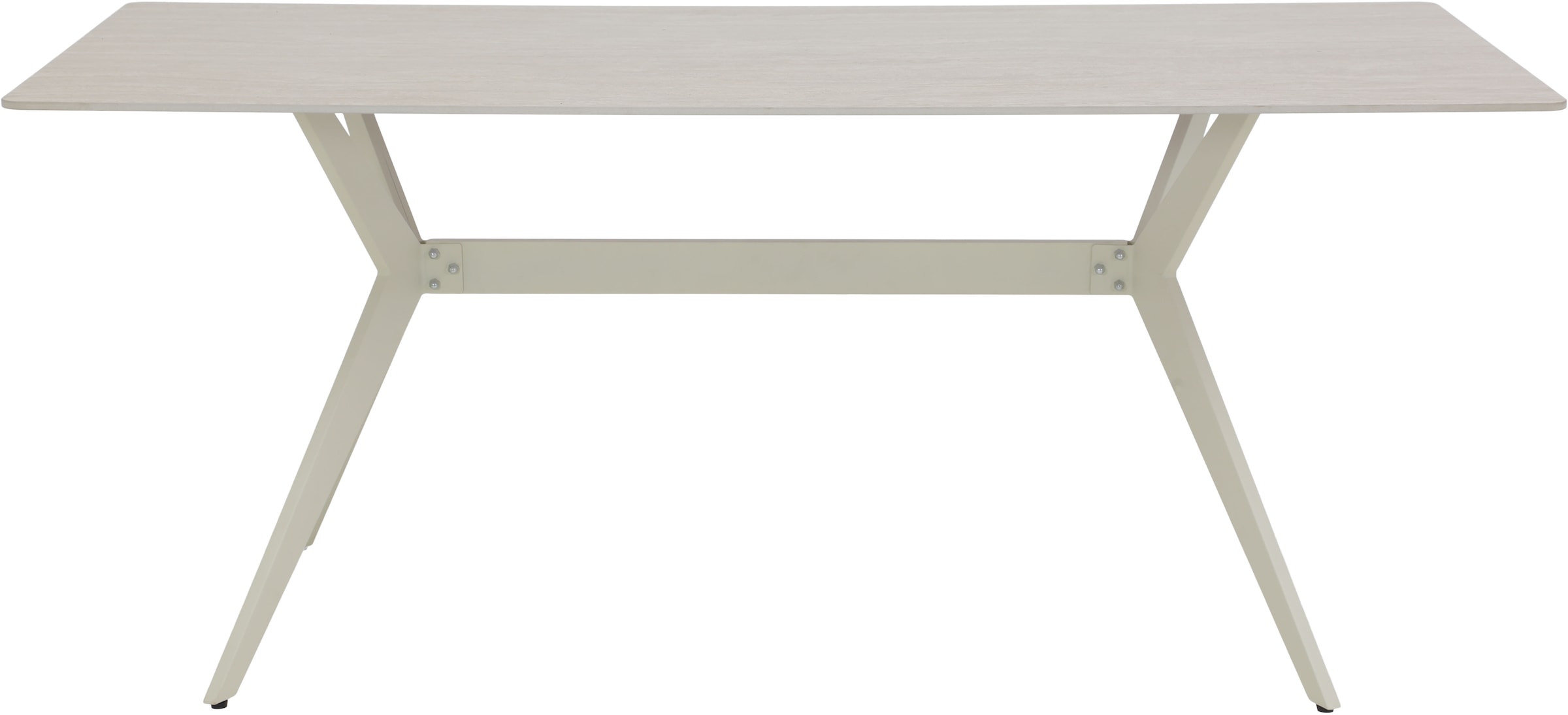 HELA Table de salle à manger »PACCINO« 1 cuis tlg. Sintered Stone, Marmoroptik, Platte fest (1 cm), Metallgestell konisch