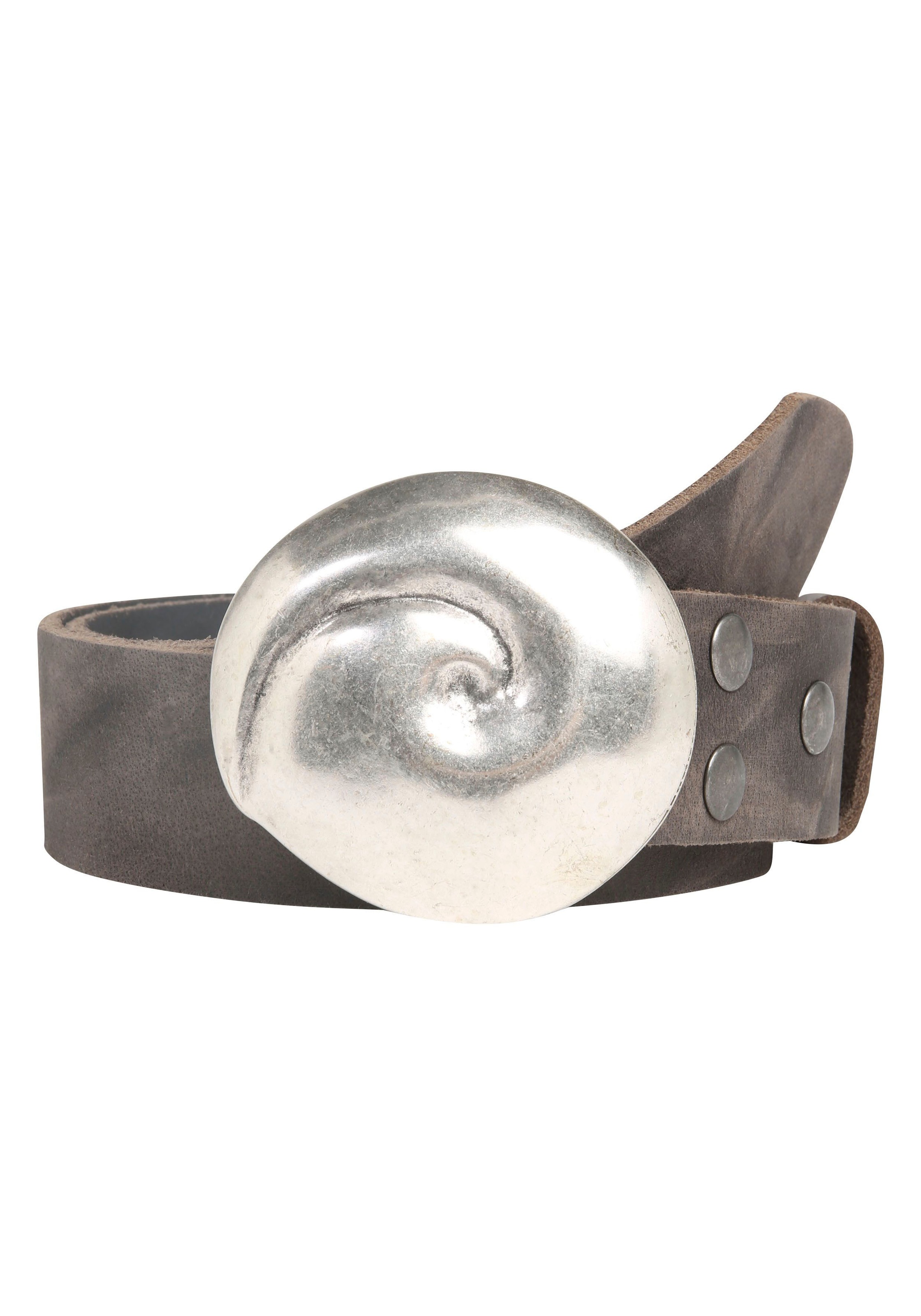 Image of Rettungsring Gürtel Ledergürtel mit Koppelschliesse im Muscheldesign