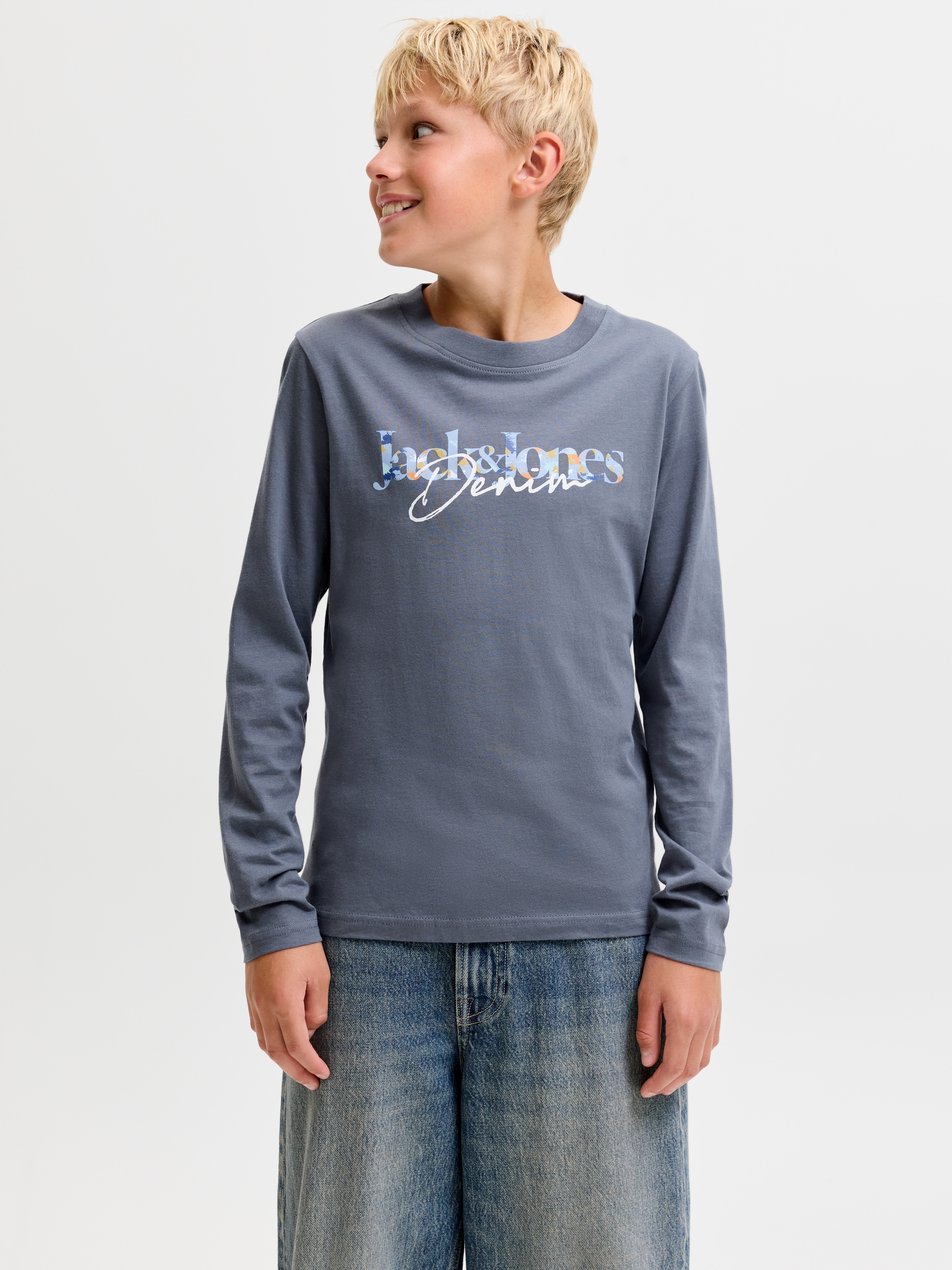 Jack & Jones Junior Langarmshirt »JJTOM TEE LS CREW NECK 2PK MP JNR« Packung, 2 Baumwolle, regular fit